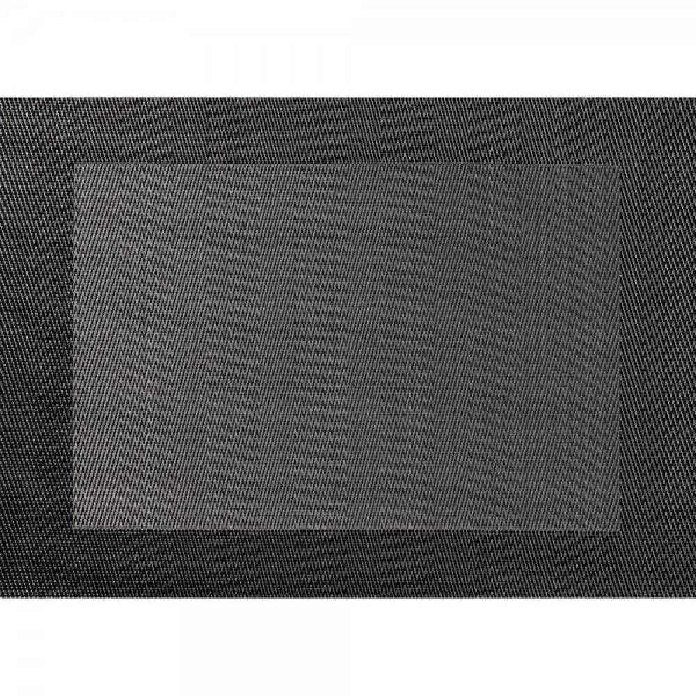 ASA SELECTION Platzset Asa Tischset mit gewebtem Rand Anthrazit (46 x 33 cm)