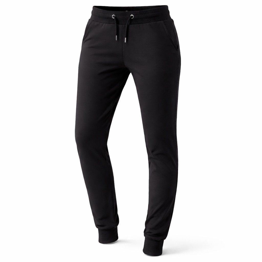 Jogginghose Damen Sweathose, Freizeithose Sporthose Trainingshose Farbe schwarz
