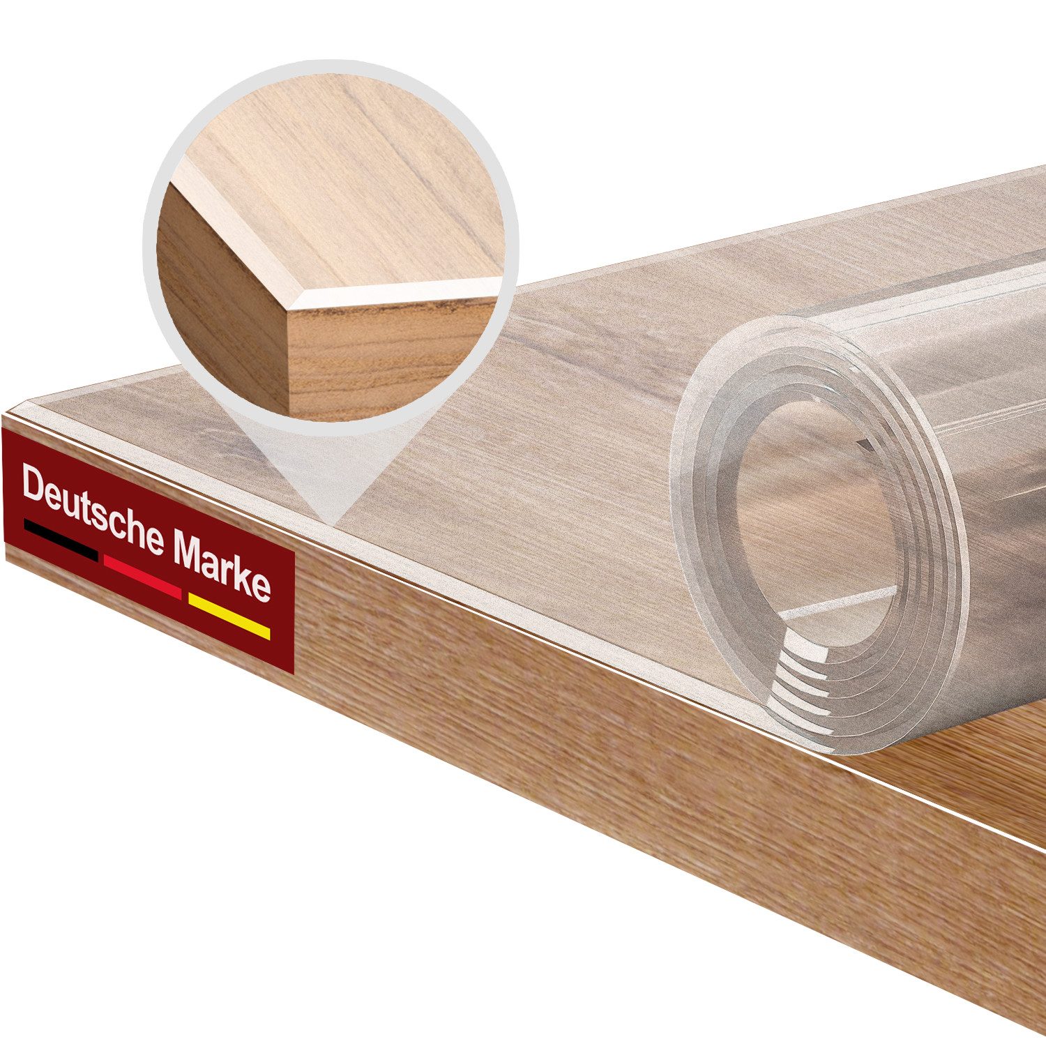 Ertex Tischdecke Tischdecke leicht mattierte Folie 2,2 mm abgeschrägte Kant günstig online kaufen