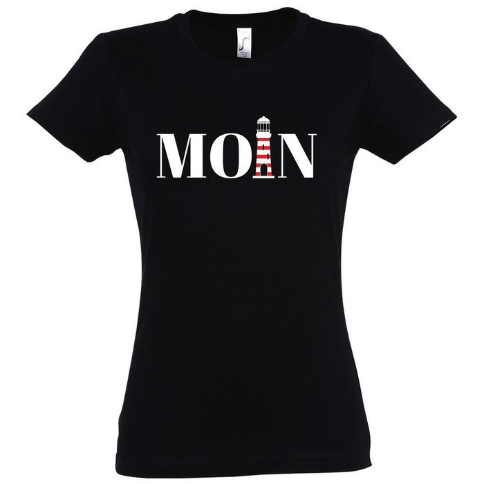 Youth Designz T-Shirt Moin Leuchtturm Damen Shirt mit Trendigem Frontdruck