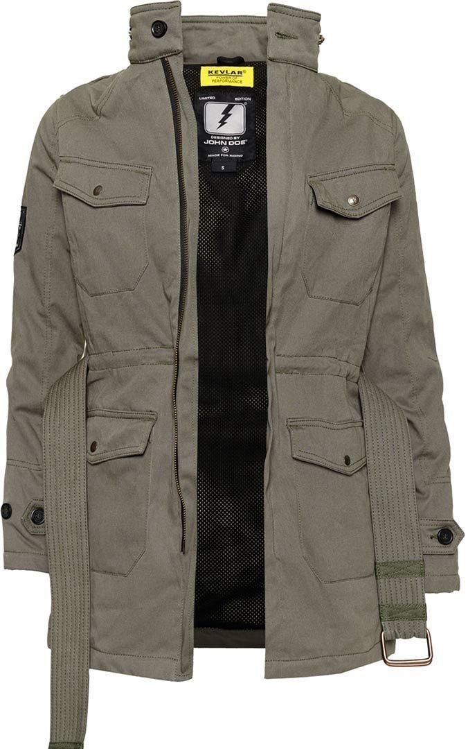 John Doe Motorradjacke Textiljacke 2017 Damen Motorrad Field Olive