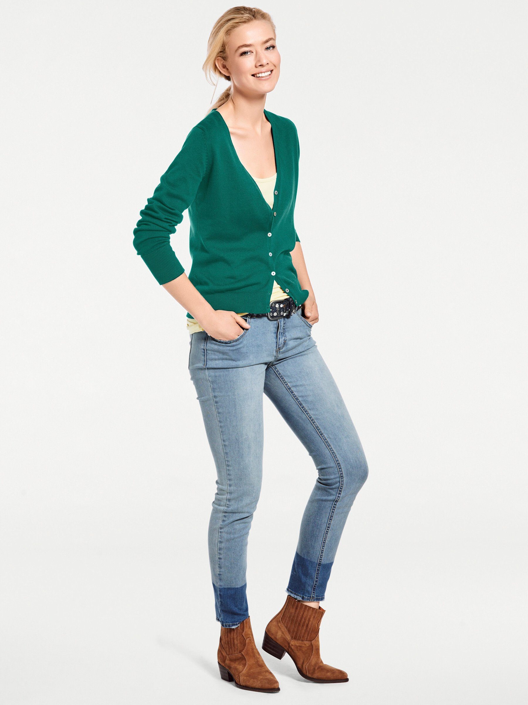 heine Strickjacke Feinstrickjacke . günstig online kaufen