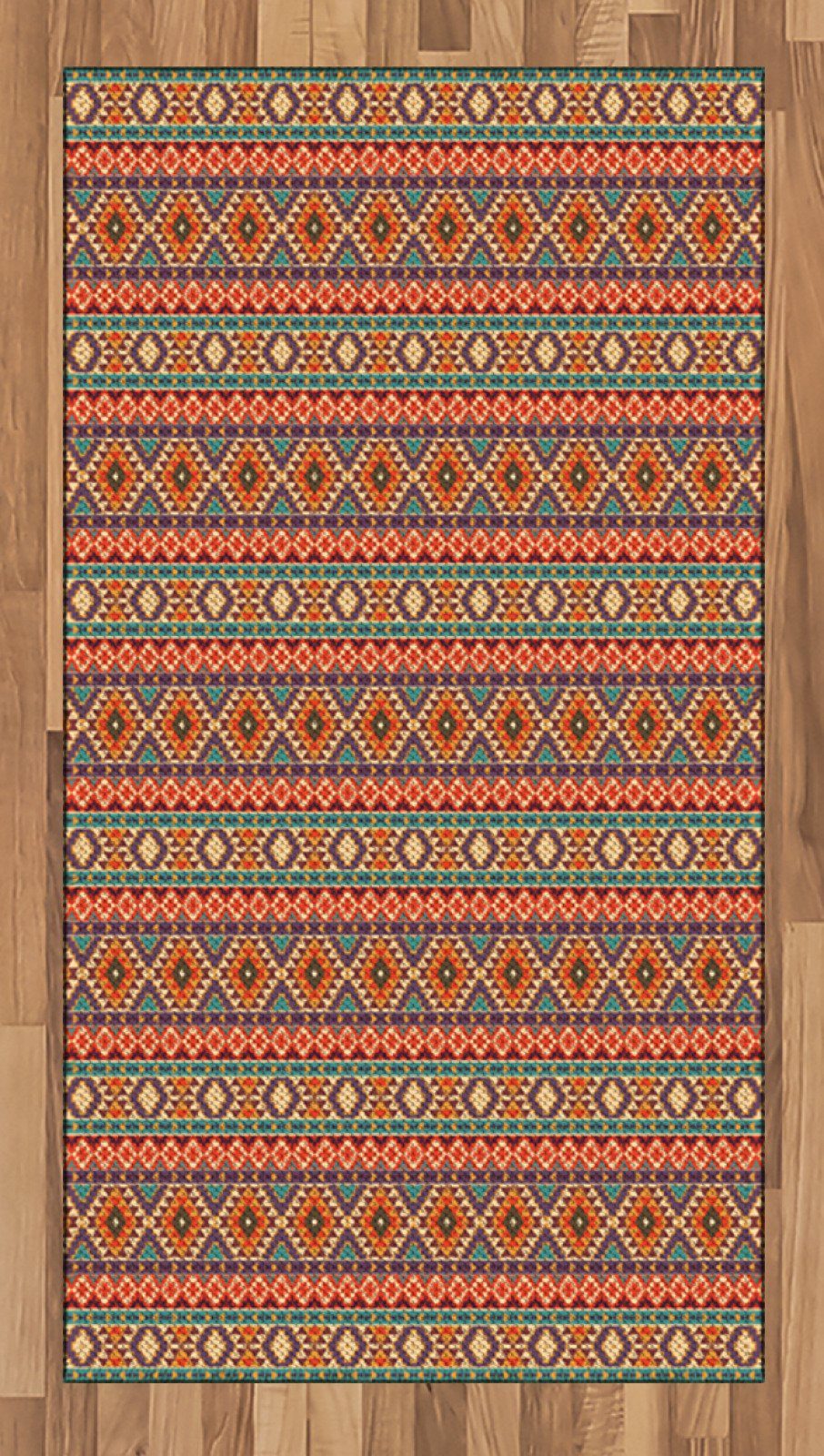 Teppich »Flachgewebe Deko-Teppiche für das Wohn-,Schlaf-, und  Essenszimmer«, Abakuhaus, rechteckig, Aztekenmuster Peru Folk Pastellmotive  online kaufen | OTTO