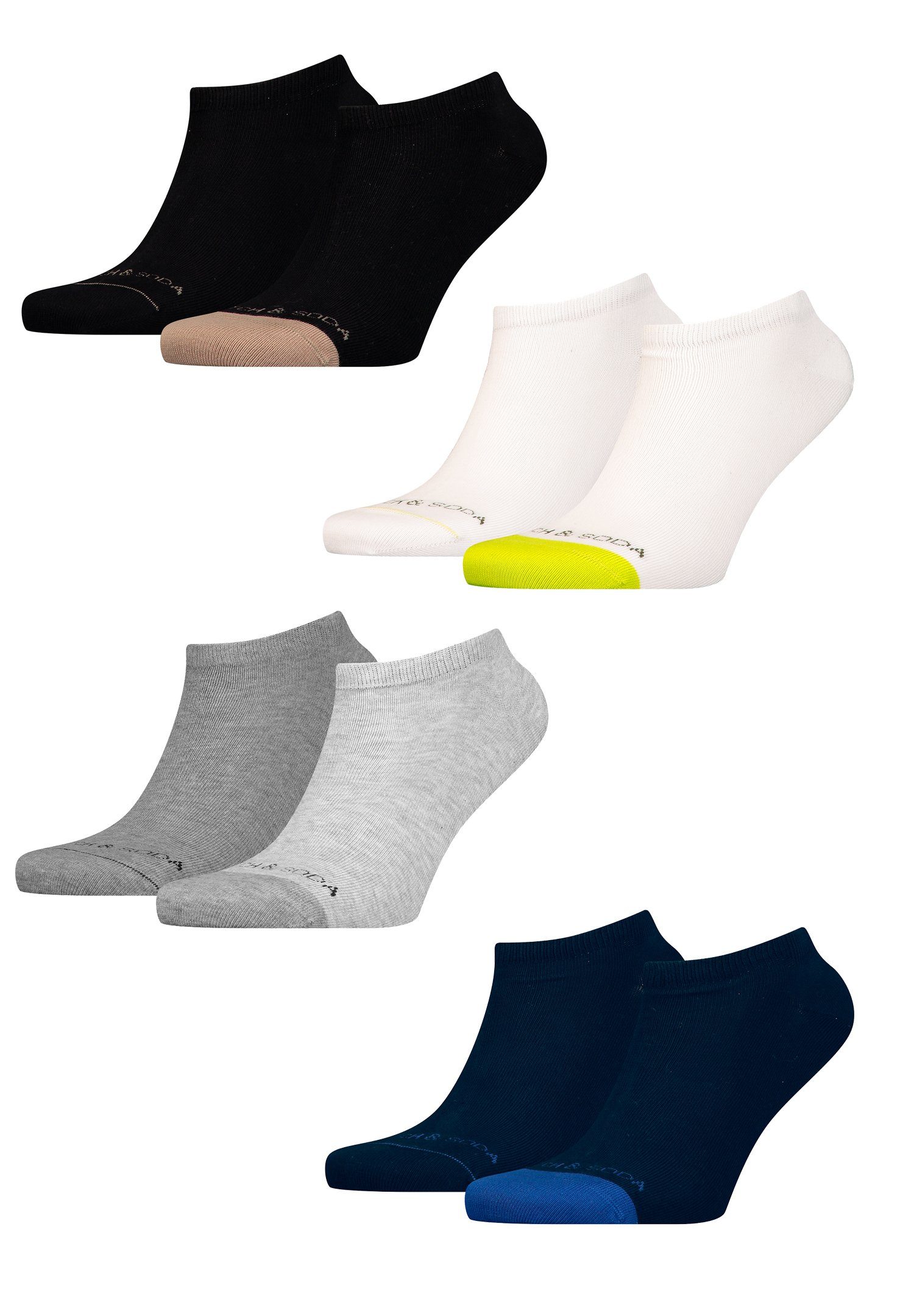 Scotch & Soda Kurzsocken SCSO Dip Toe Sneaker Socks 6P (6-Paar, 6er-Pack)