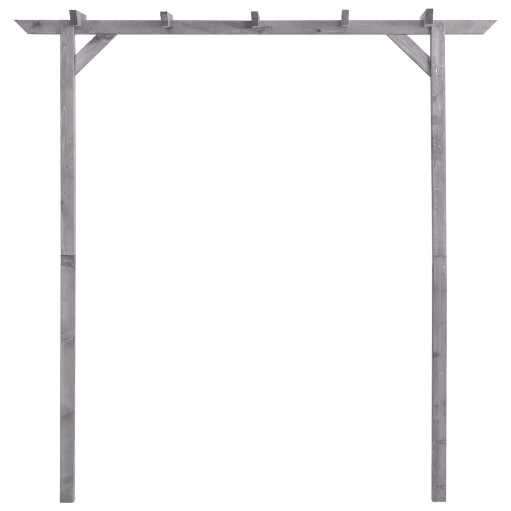 vidaXL Pergola Garten-Pergola Grau 200x40x205 cm Imprägniertes Kiefernholz, BxTxH: 40x40x205 cm, (1-tlg) – Bild 2 von 5