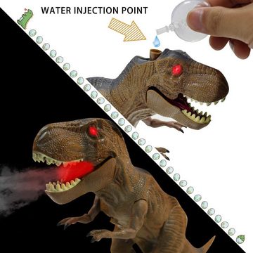 Esun Spielfigur Ferngesteuerter Dinosaurier Spielzeug ab 4 5 6 8 jahre jungen mit LED, (Packung, Komplettset), Dino Roboter Kinder Spielzeug mit Gehen und roar