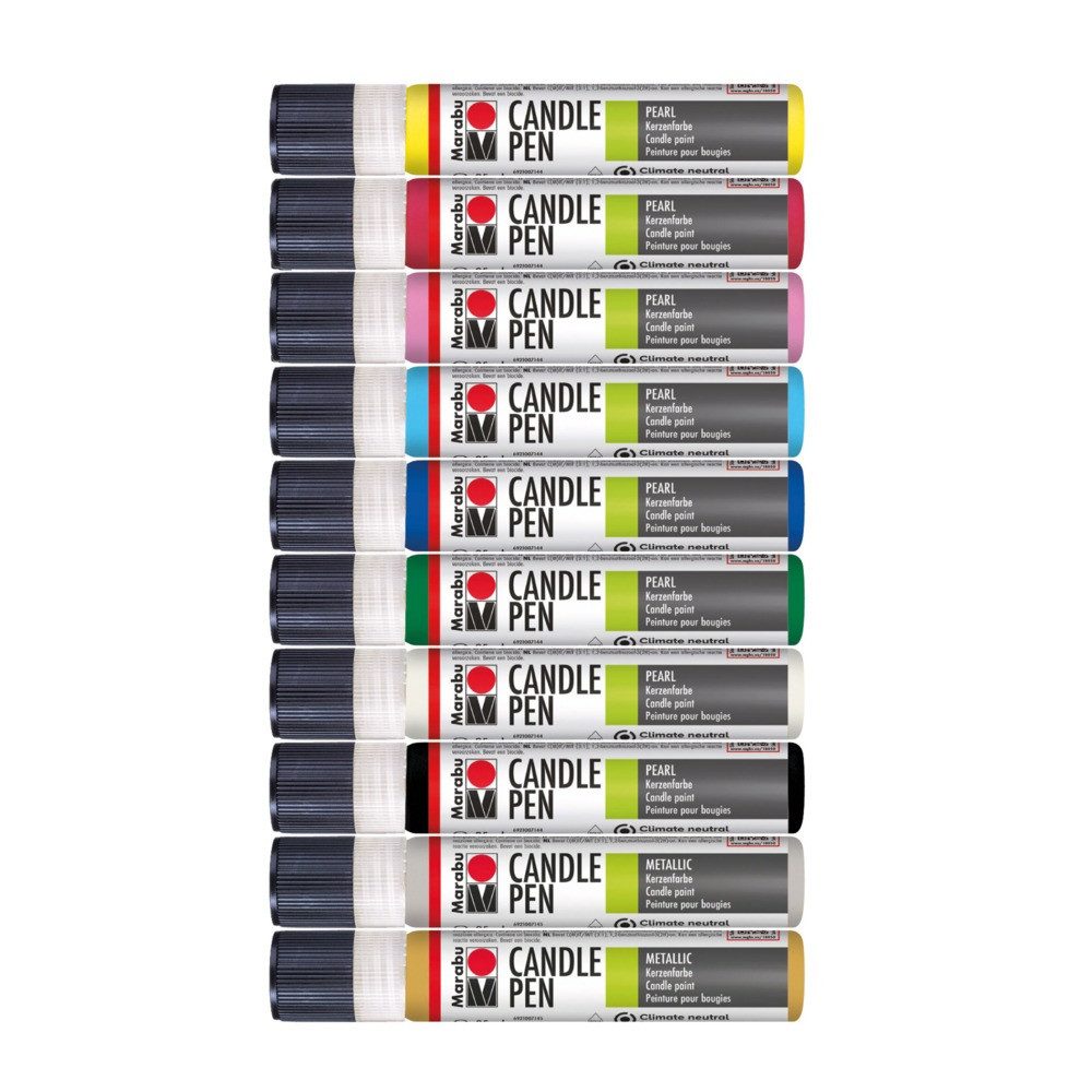 Marabu Malstift Marabu Candle Liner Set 10 Farben 10x25ml