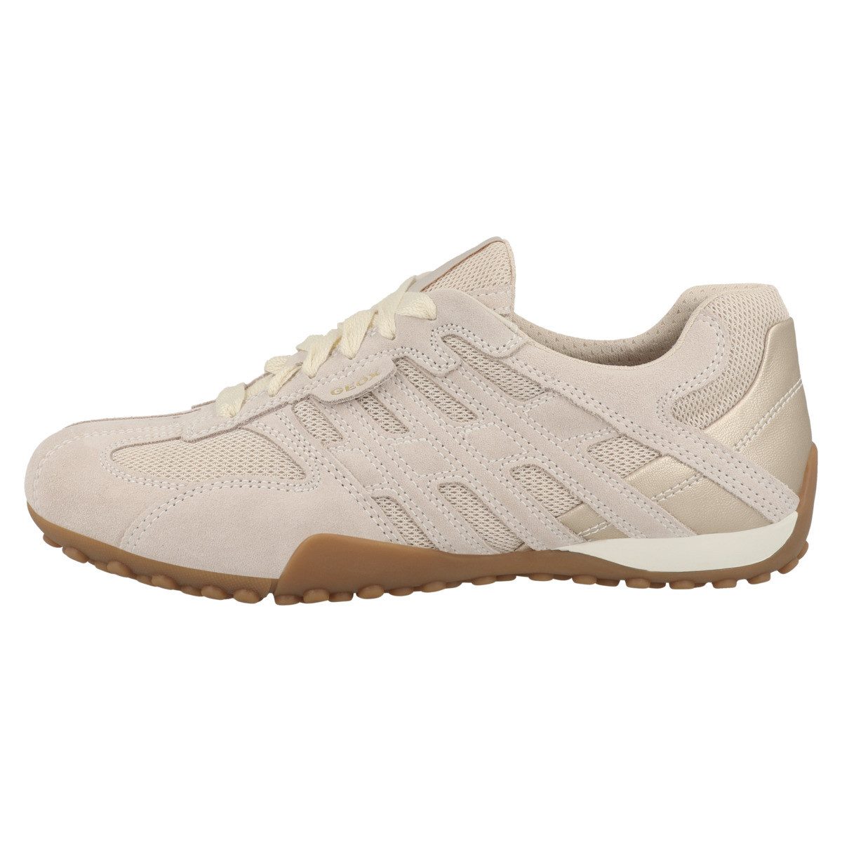 Geox D Snake Damen Sneaker Turnschuhe, Sportschuhe, Freizeitschuhe, Halbschuhe, Schnürschuhe