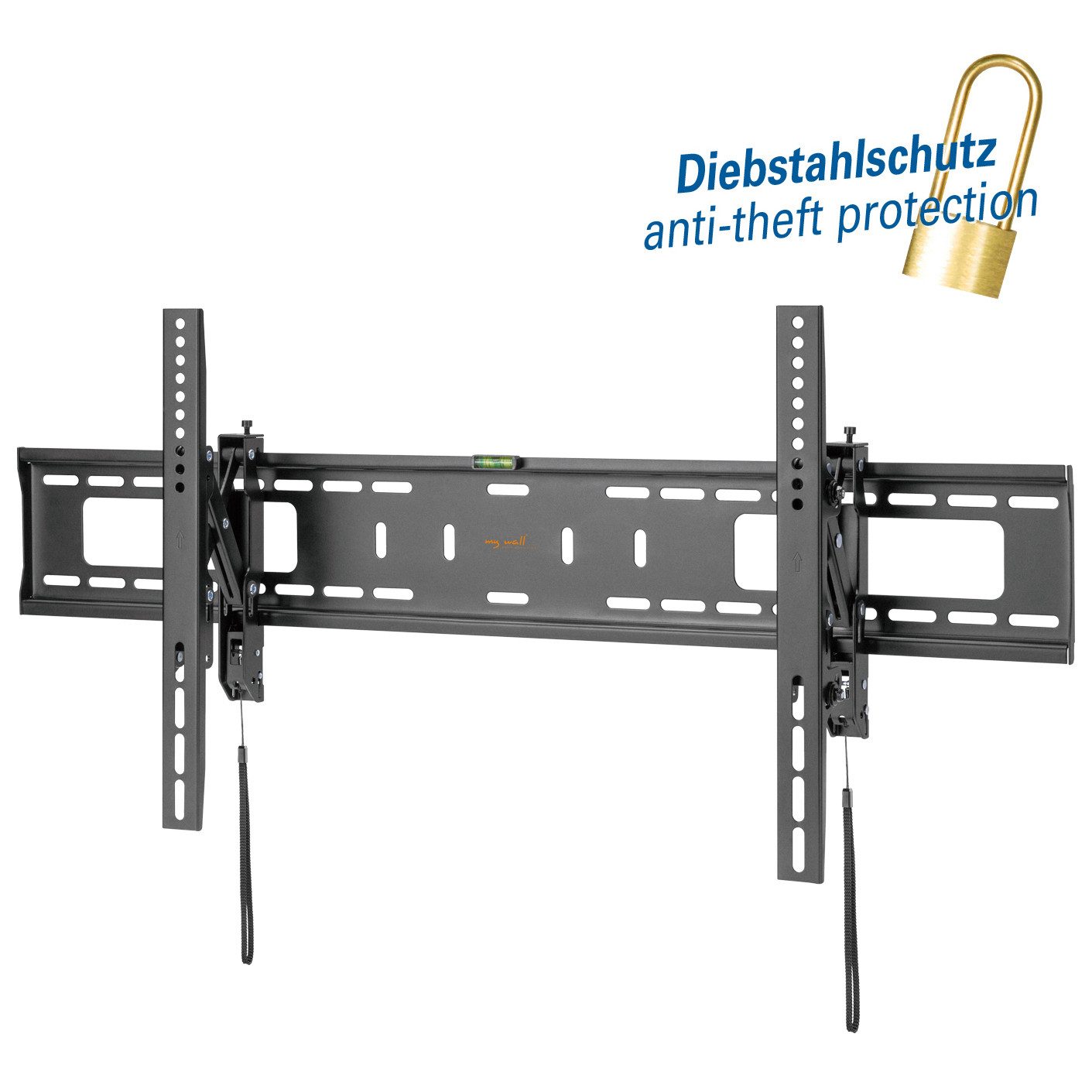 my wall TV-Wandhalterung HP52L, (bis 90 Zoll, für große TV mit Diebstahlschutz)