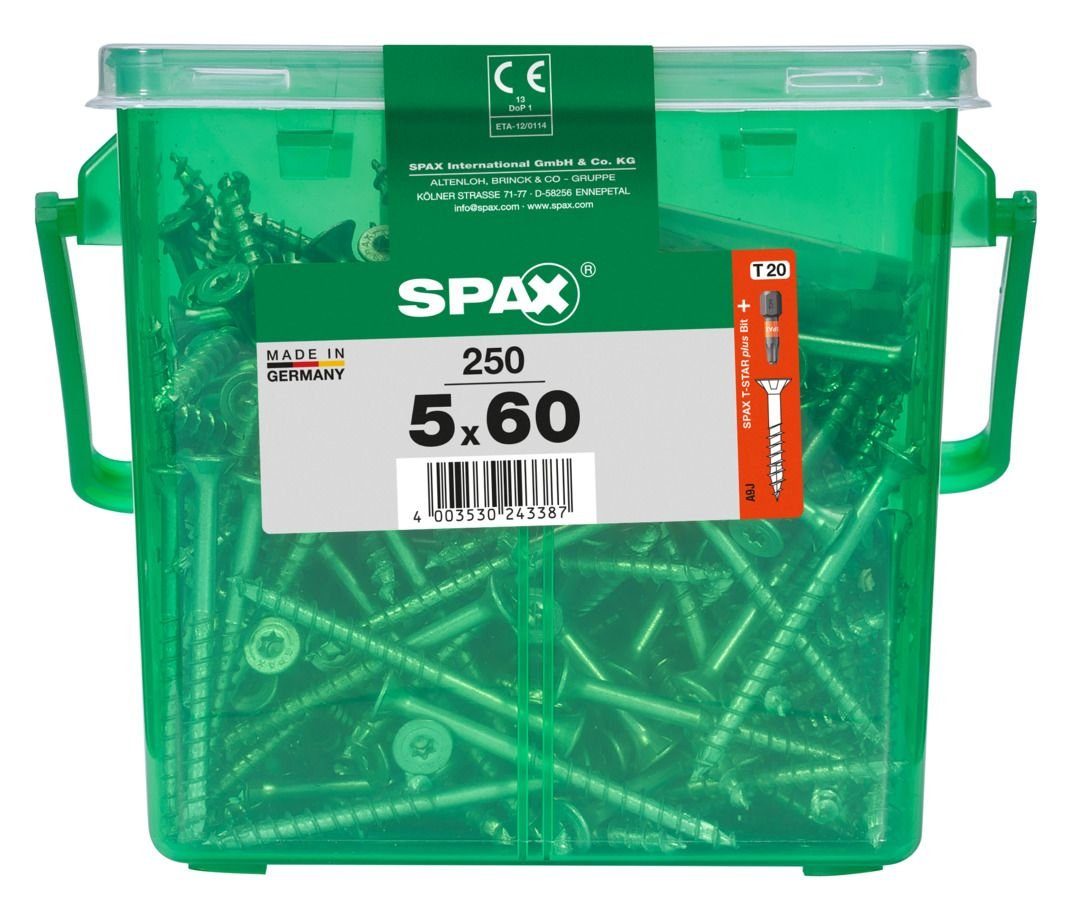 SPAX Holzbauschraube Spax Universalschrauben 5.0 x 60 mm TX 20 - 250
