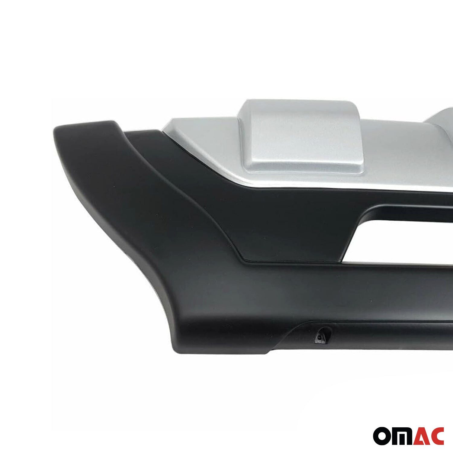 OMAC Frontstoßstange Heckdiffusor Heckansatz für Hyundai ix35 2010-2012 Silber 2x, 2-St., lackierbar