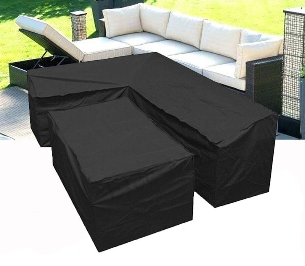 Lounge Set Sofa Schutzhülle L-Form Regenschutz Gartenmöbel Abdeckung Abdeckhaube 