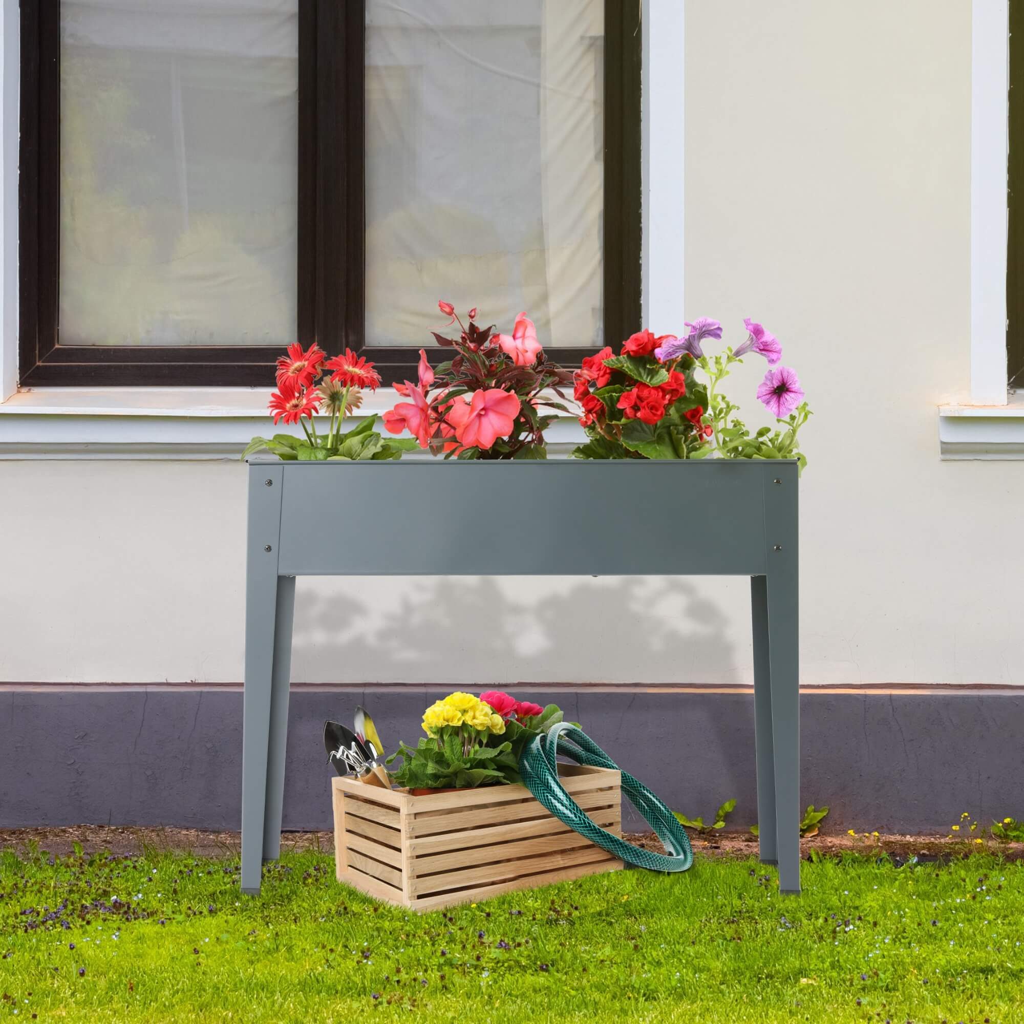 Arebos Hochbeet Pflanzbeet Metall Gemüsebeet Pflanzkasten günstig online kaufen