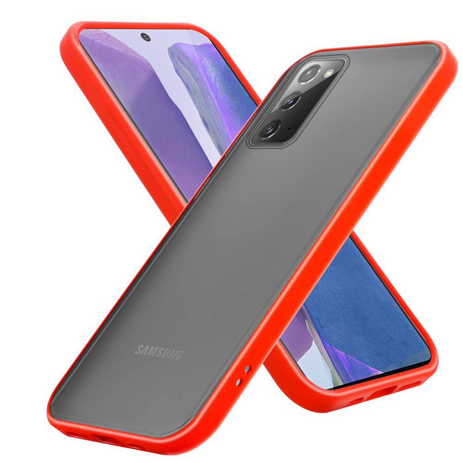 Cadorabo Handyhülle für Samsung Galaxy NOTE 20 Hülle Samsung Galaxy NOTE 20, Handy Schutzhülle - Hülle - Ultra Slim Hard Cover Case - Bumper