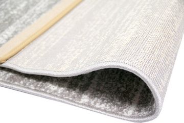 Teppich Moderner Teppich Wohnzimmerteppich Kurzflor uni anthrazit grau meliert, Carpetia, rechteckig, Höhe: 8 mm