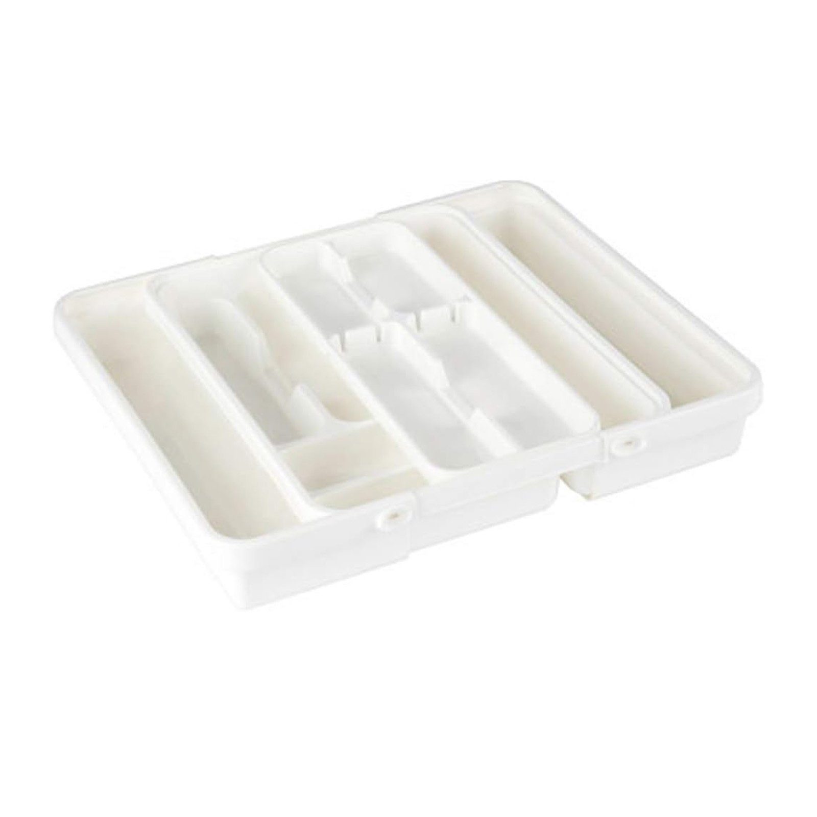 Tontarelli Besteckkasten Besteckkasten Schubladeneinsatz Besteckeinsatz Besteck Organizer (1 St), Ausziehbar, 31,7-55 cm