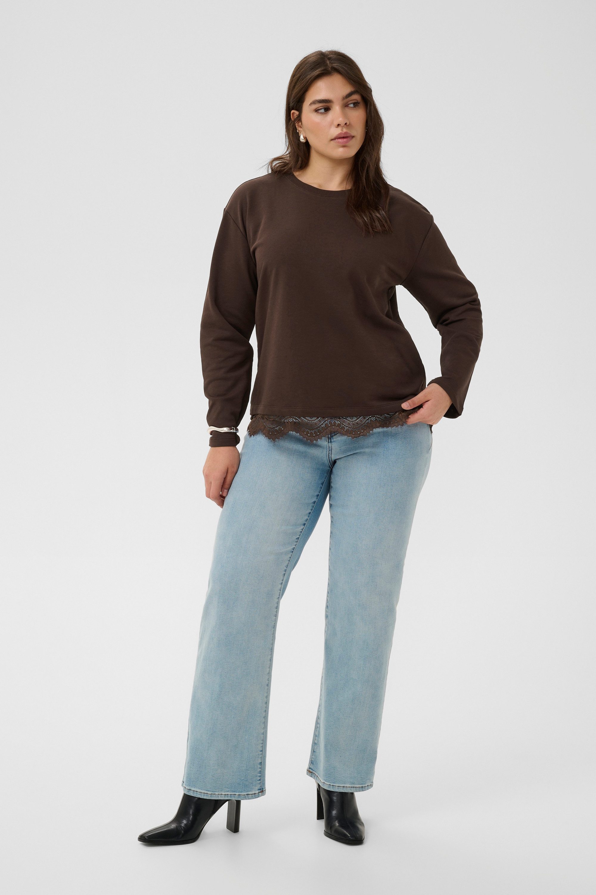 KAFFE Curve Fleecepullover Sweatshirt KCsophia plus