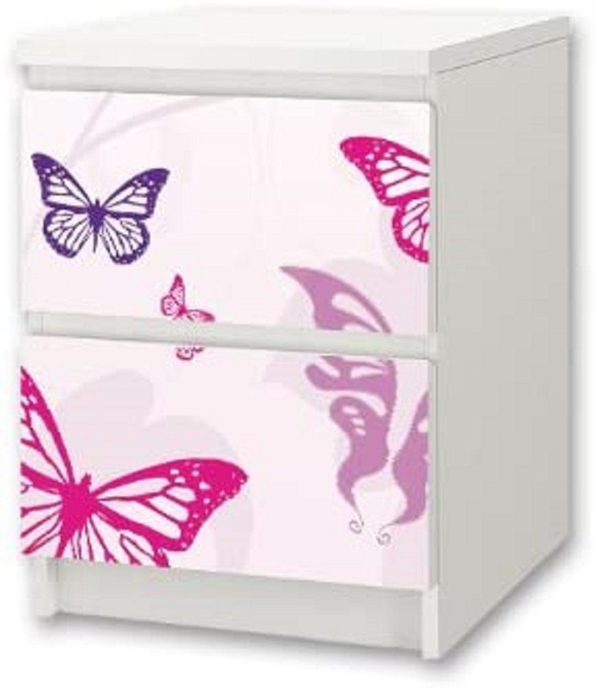KA08 Aufkleber "Butterfly" passend für IKEA LÄTT Möbel nicht inklusive