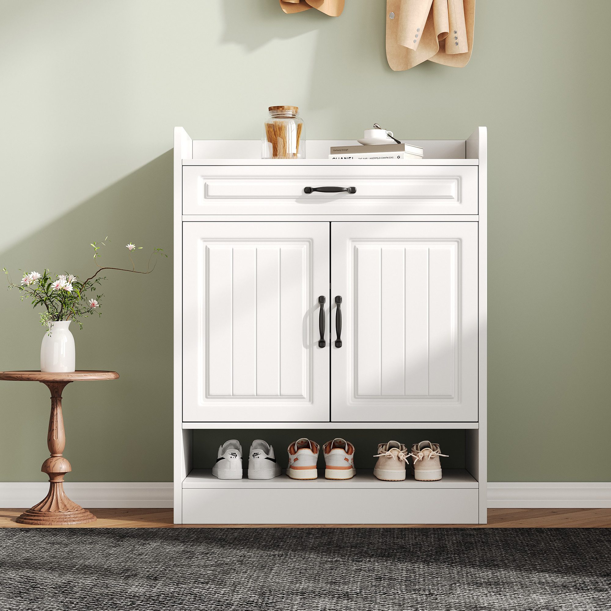 Flieks Schuhschrank mit Schubladen und verstellbaren Regalen (1-St., B75/T3 günstig online kaufen