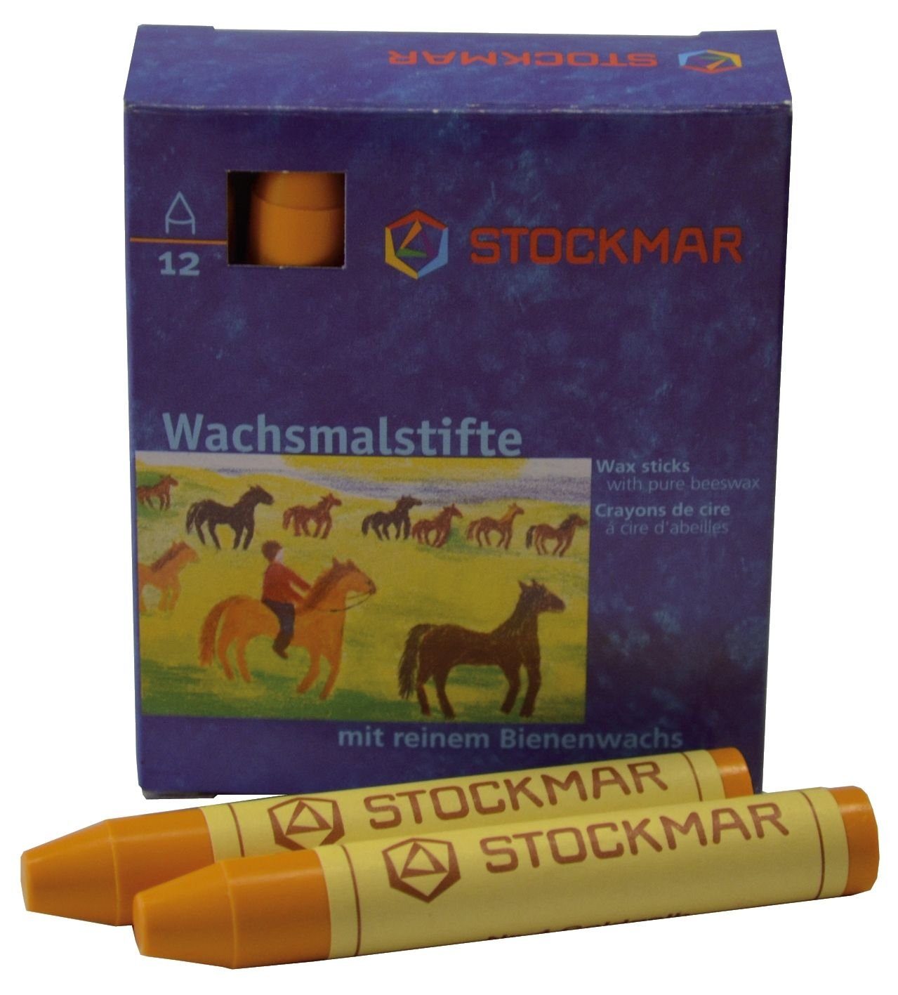 Stockmar Wachsmalstift Stockmar 330-04 Wachsmalstifte - goldgelb - 12 Stifte