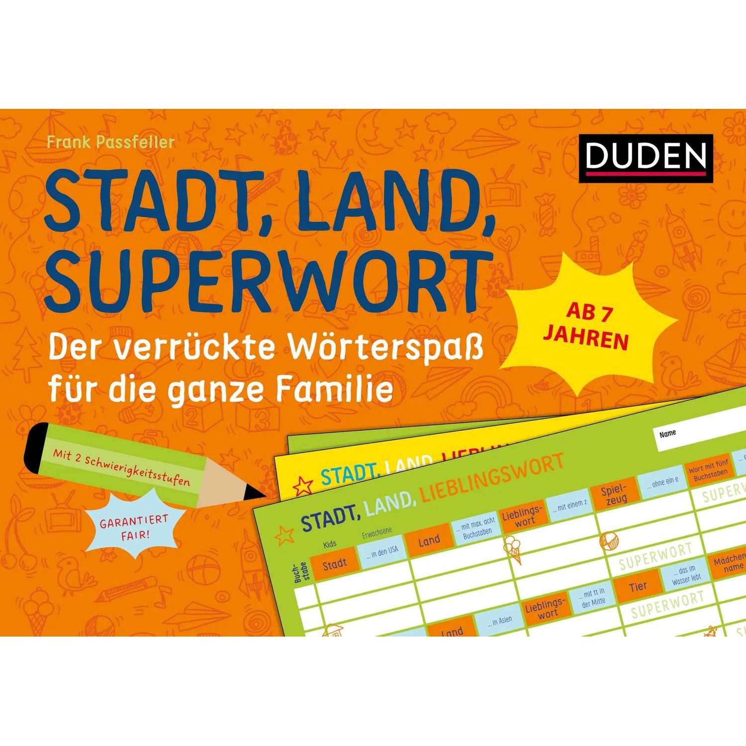 Duden Spiel Stadt, Land, Superwort - Der verrückte Wörterspaß für die ganze...