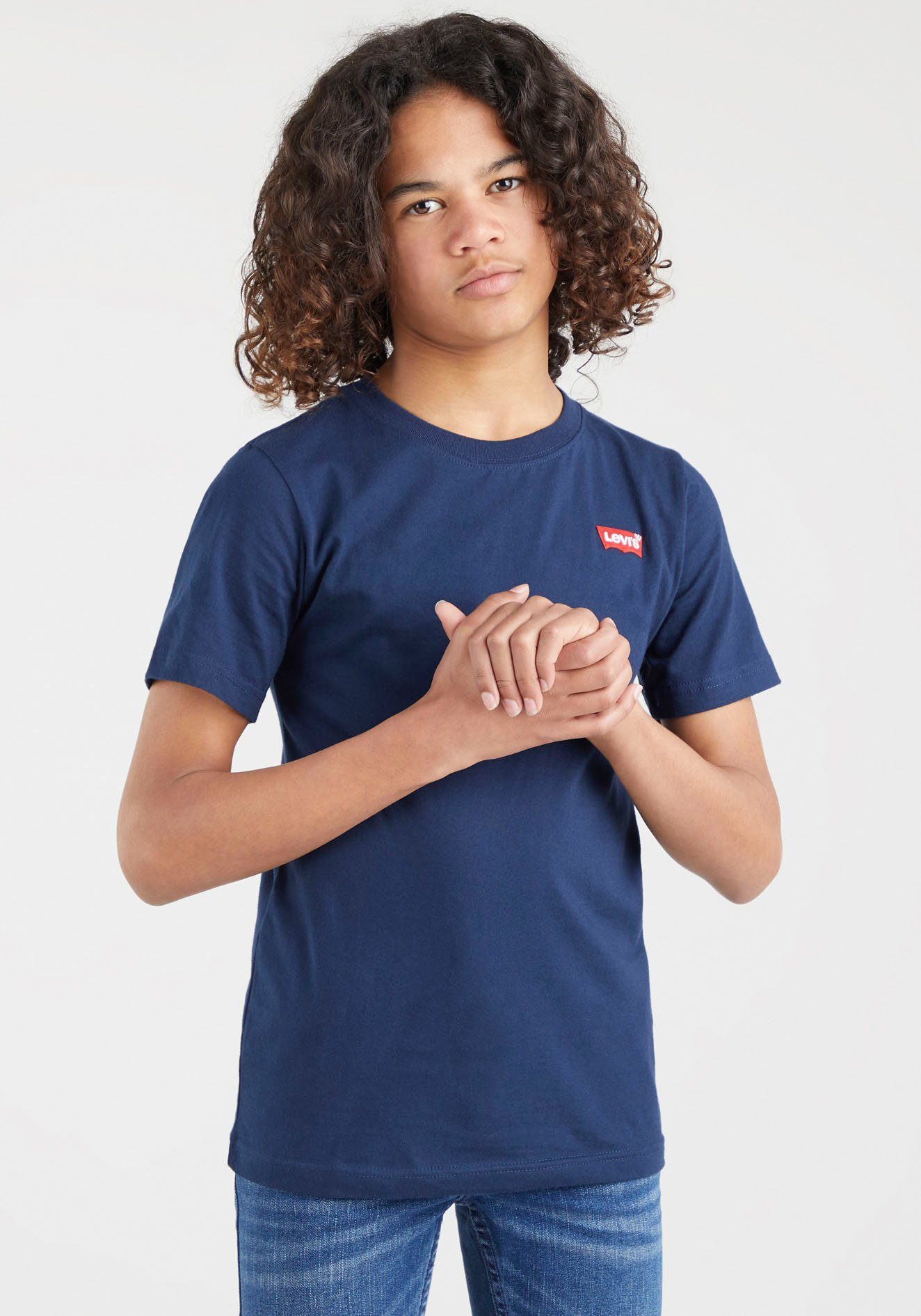 for T-Shirt BOYS navy HIT CHEST BATWING Kids Levi's®
