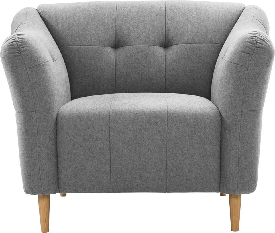 stellbar sofa Sessel im fashion exxpo Raum mit Holzfüßen, - Soraya, frei