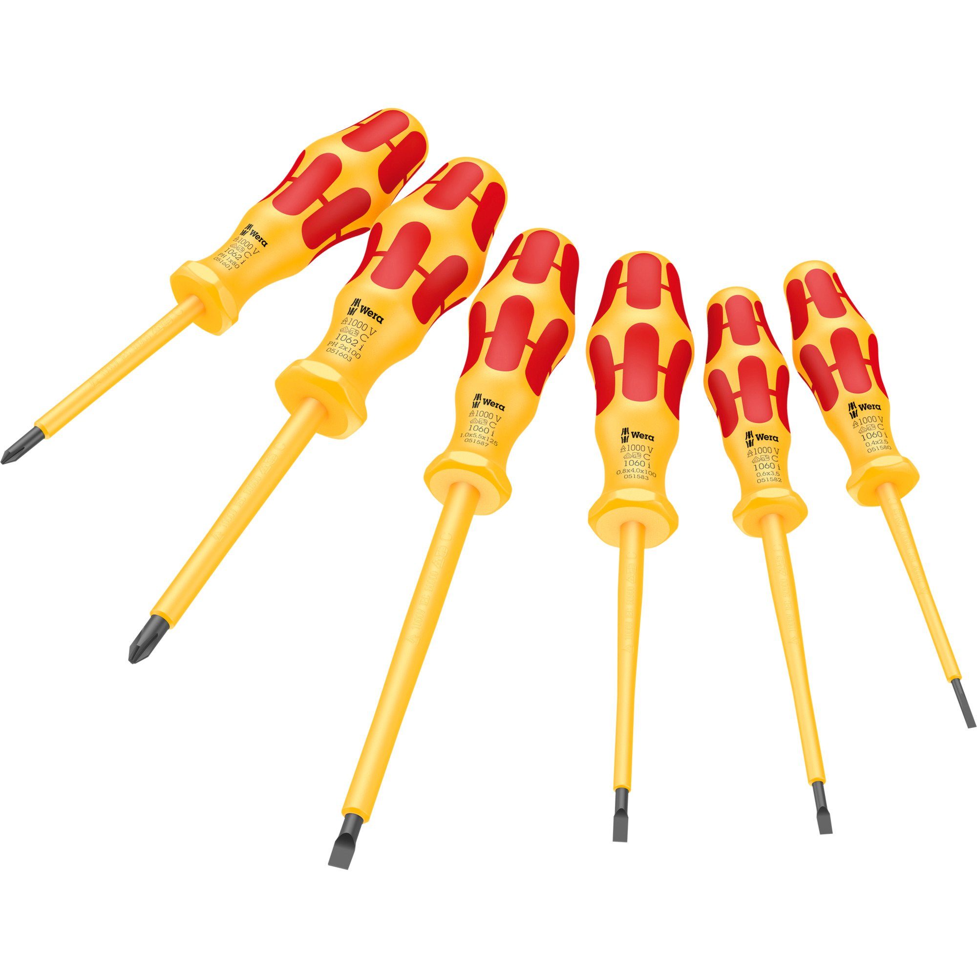 Wera Schraubendreher Wera 1060 i/1062 i/6 Schraubendrehersatz Kraftform