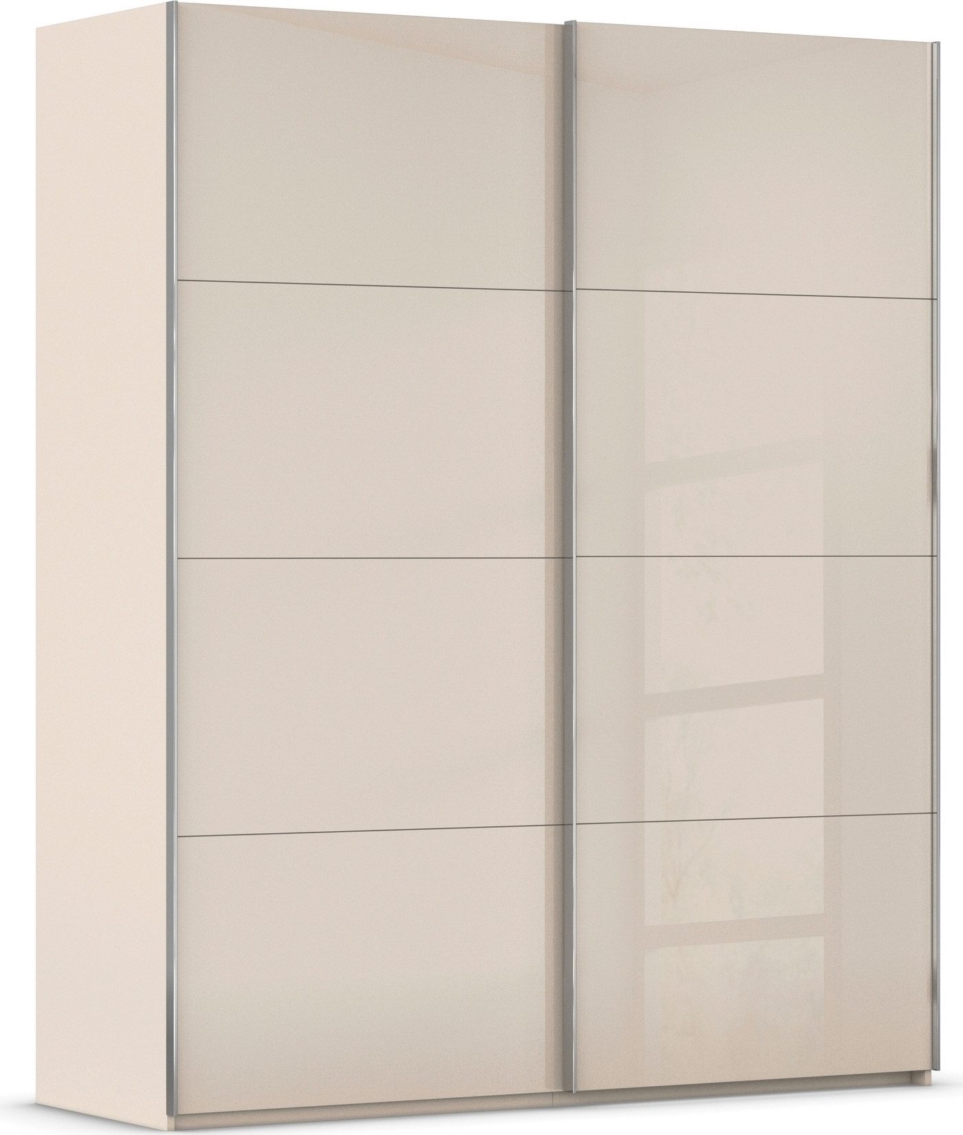 rauch Schwebetürenschrank Kleiderschrank Schrank Garderobe Schlafzimmerschrank SCALE-FYRA edle viergeteilte Türen mit Glas-Front viele Farben MADE IN GERMANY