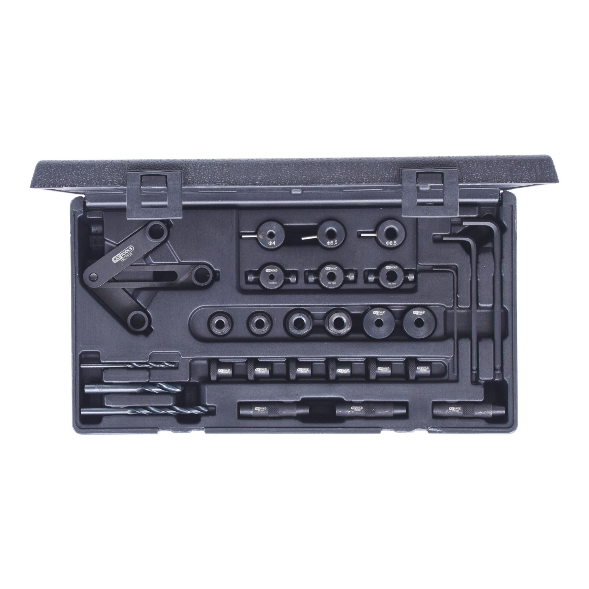 KS Tools Kompressor KS Tools Zylinderkopf-Bohrlehren-Satz, 28-tlg.