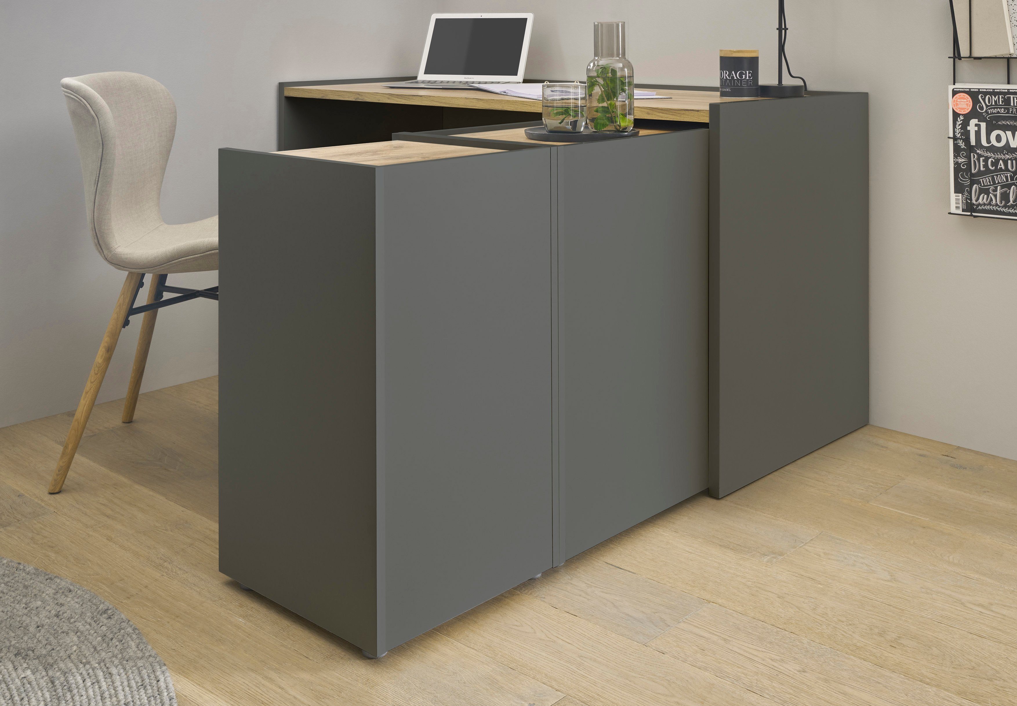 Home affaire Kommode CiTY/GiRON, Aktenschrank, wohnliches Home Office, Breite 40 cm