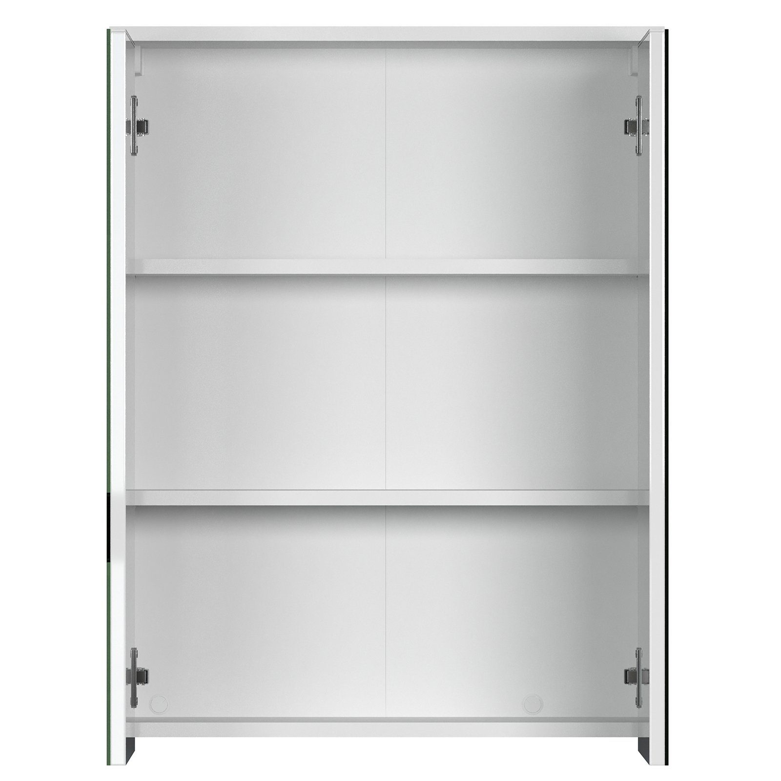 trendteam Spiegelschrank Spiegelschrank Spiegel Badspiegel Schrank Weiß Melamin 60x78x18cm