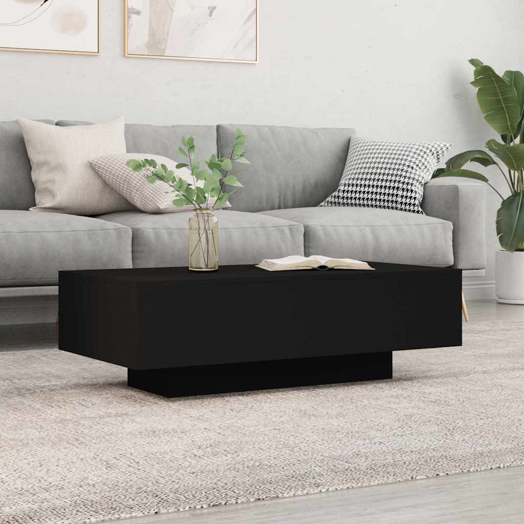 Couchtisch Schwarzer aus Holzwerkstoff 100 x 49,5 x 31 cm