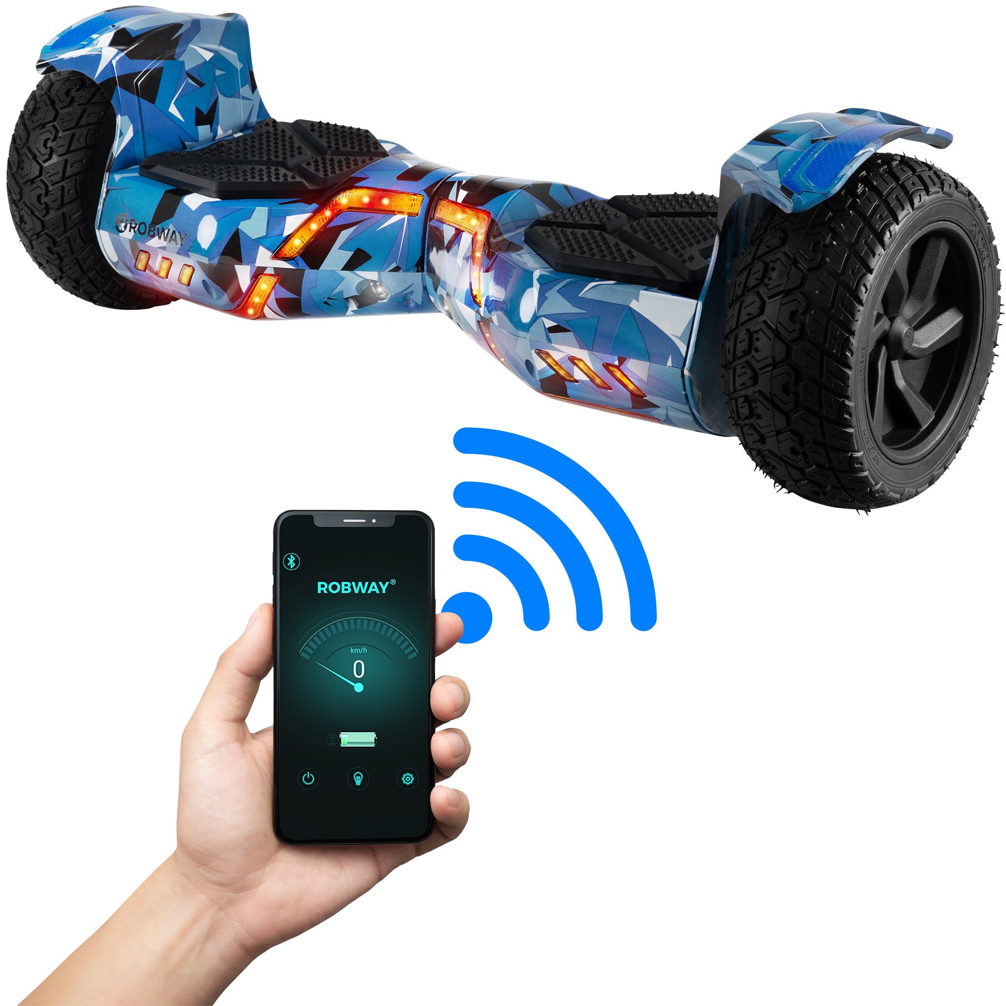Balance Scooter Hoverboard Offroad X2 inkl. Samsung Akku 8,5” integrierte Lautsprecher