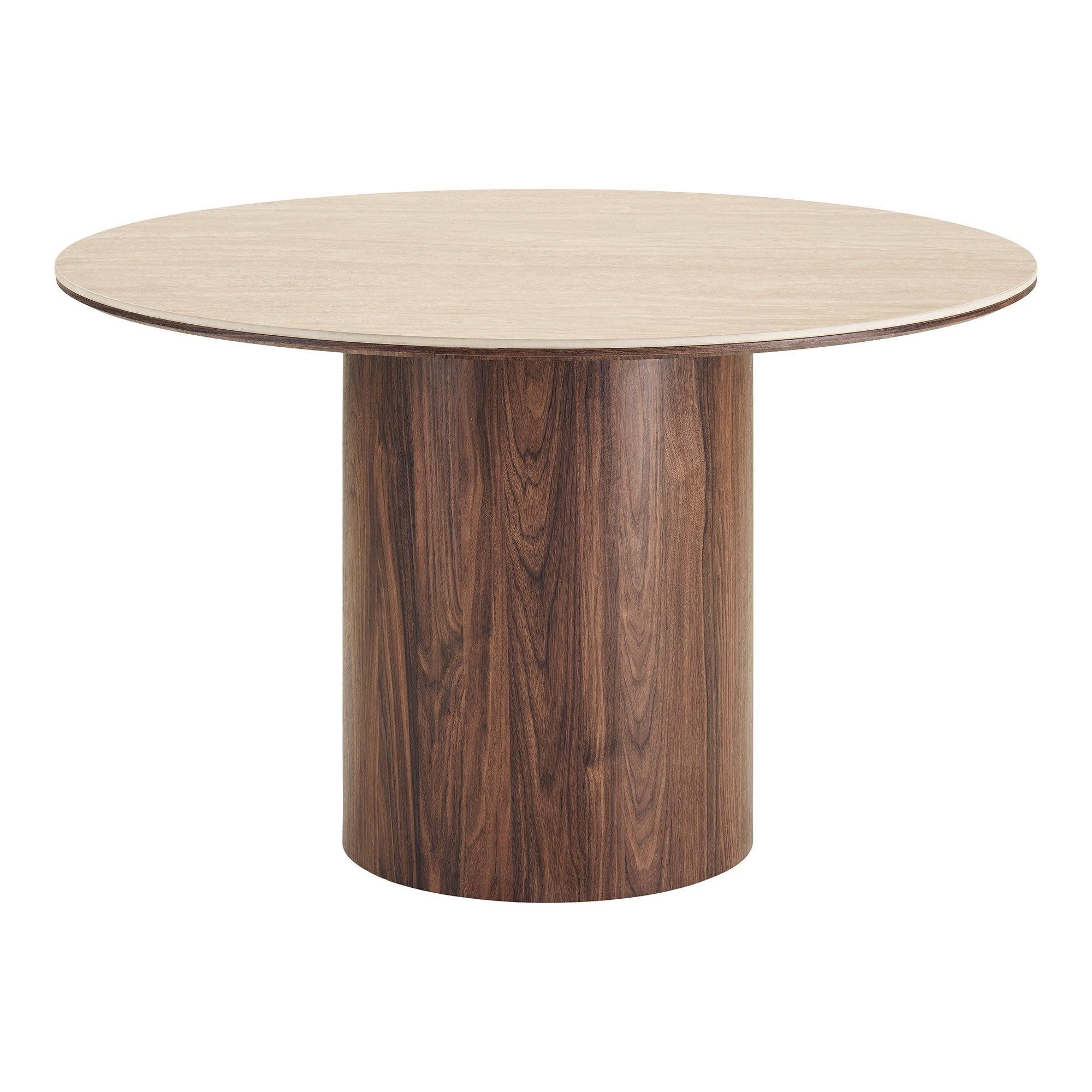 ebuy24 Esstisch Minamata Esstisch Ø120cm, Keramik-Tischplatte Trav (1-St)