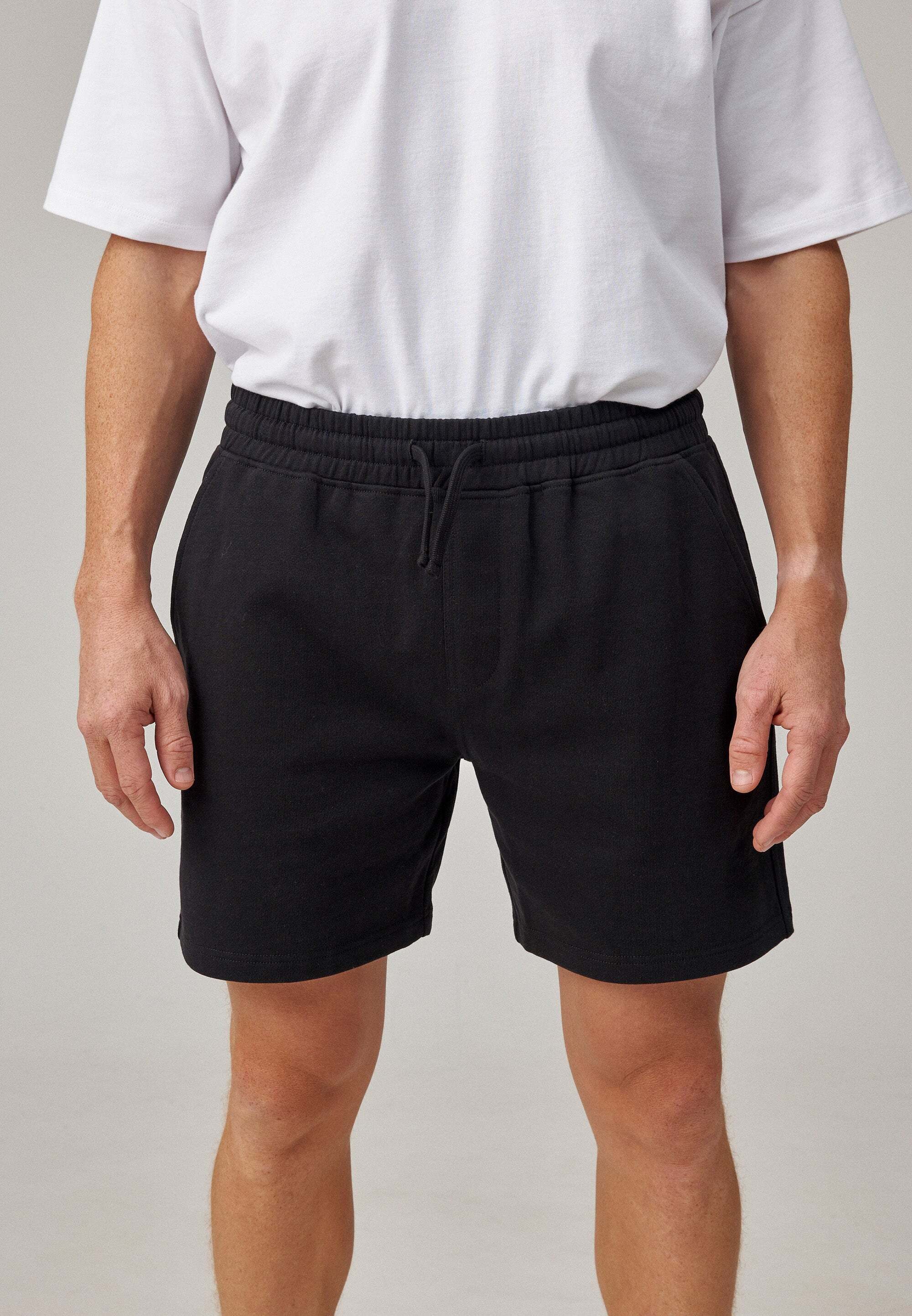 SNOCKS Trainingsshorts Kurze Sweatshorts für Herren aus Bio-Baumwolle (1-tlg) perfekt für den Sport, bequeme Passform, aus Bio-Baumwolle