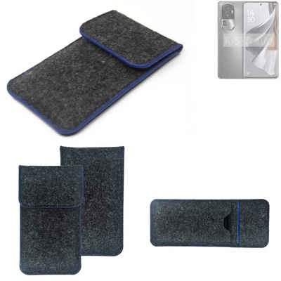 K-S-Trade Handyhülle für Oppo Reno10 Pro+, Handy-Hülle Schutz-Hülle Filztasche Pouch Tasche Case Sleeve