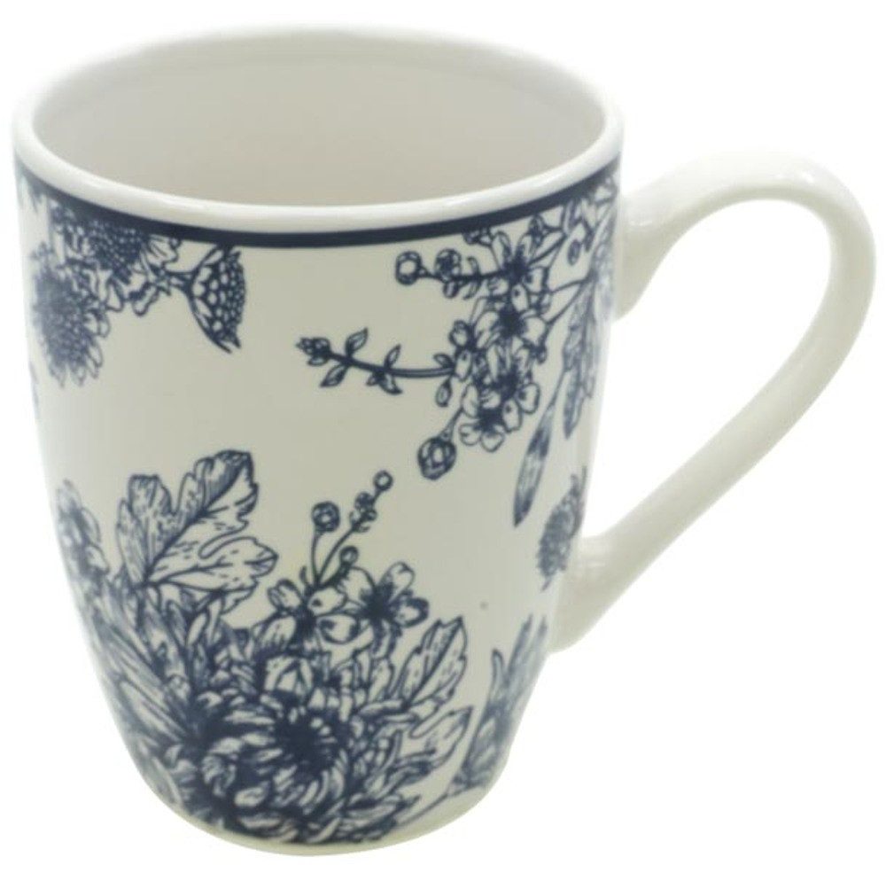 Jean Products Tasse 6er Set Tassen Kaffeetassen Becher 310 ml Tasse Blumen 15268 Keramik, 6-tlg., Keramik