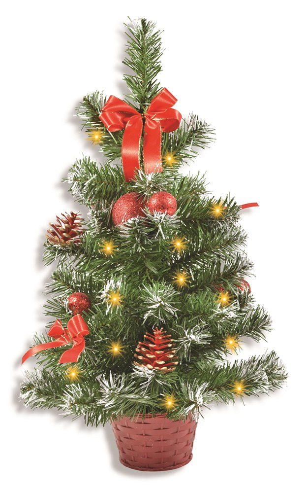RIFFELMACHER & WEINBERGER Weihnachtsbaumkugel Geschmückter Weihnachtsbaum mit 20er LED Lichterke