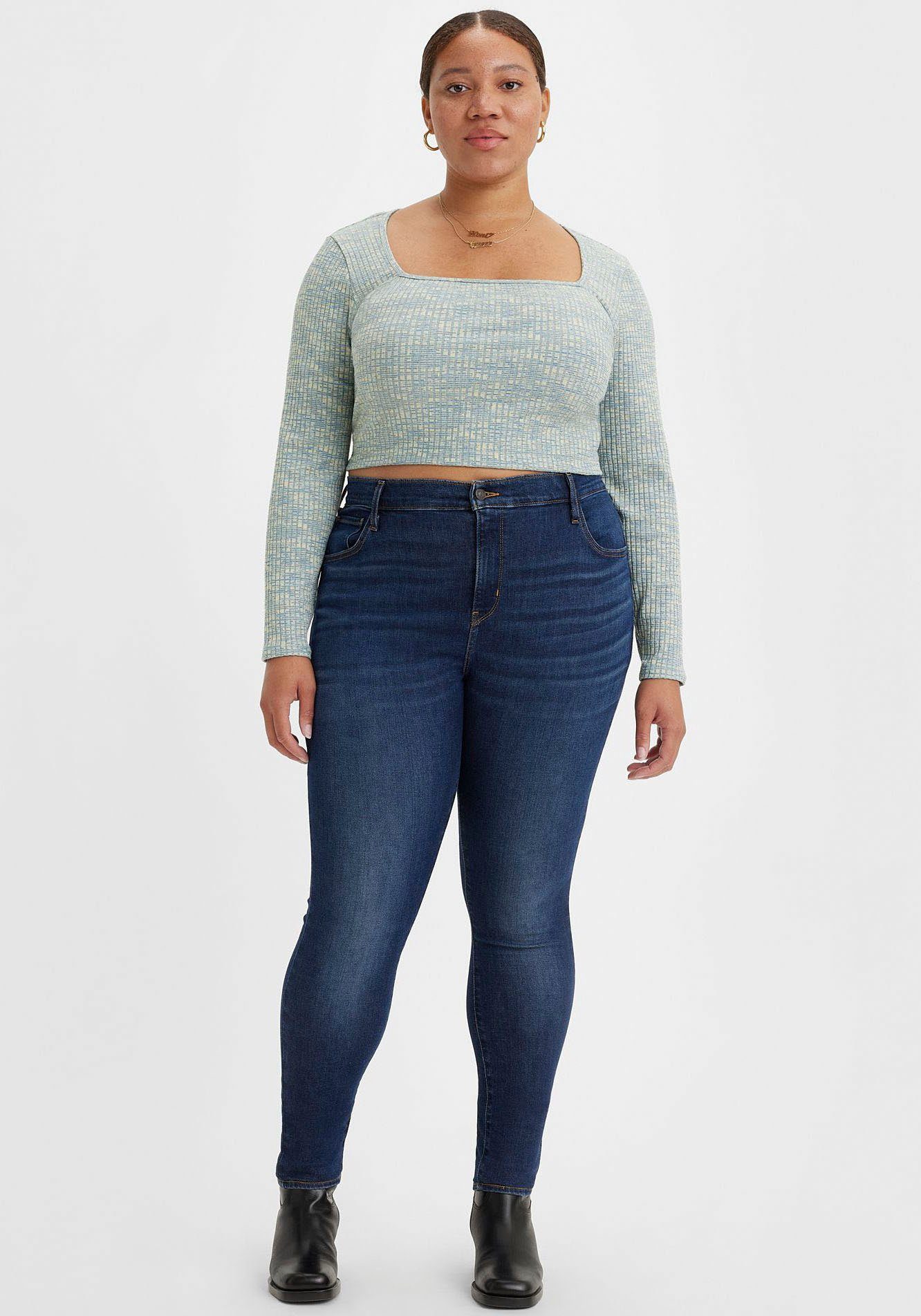 indigo Leibhöhe Plus mit 720 dark Levi's® Skinny-fit-Jeans hoher High-Rise