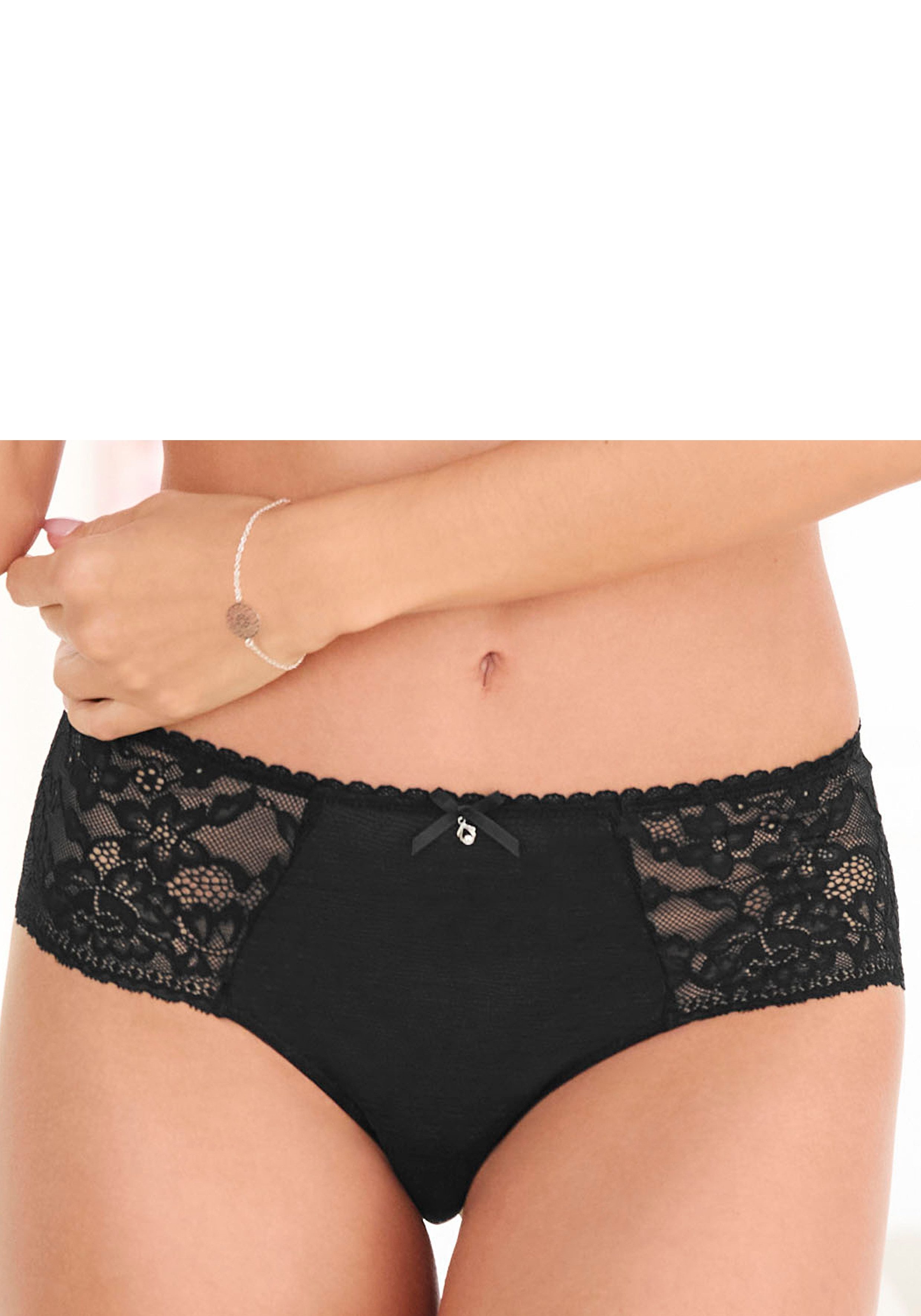 s.Oliver Panty Livie mit zarter Jacquardspitze und feinem Soft-Mesh
