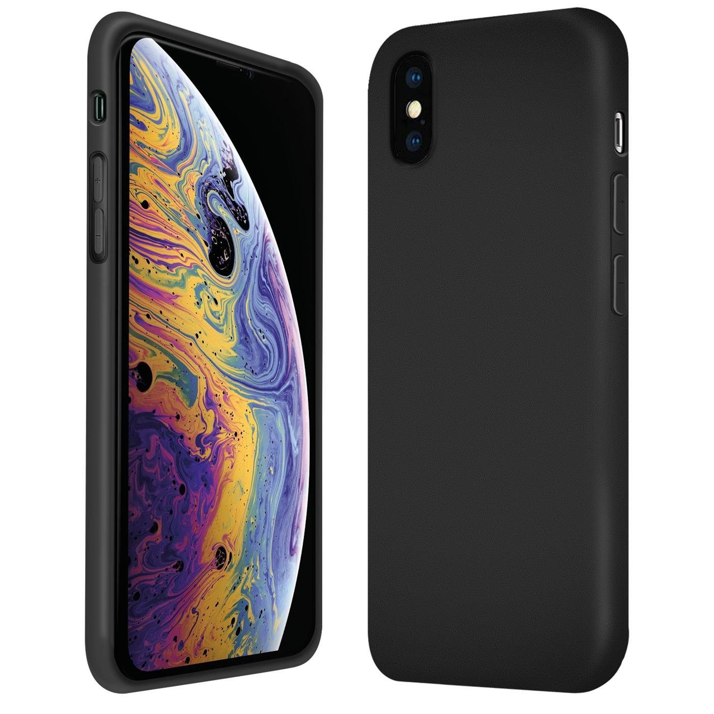 CoolGadget Handyhülle Silikon Colour Series Slim Case für Apple iPhone X, iPhone XS 5,8 Zoll, Hülle weich Handy Cover für iPhone X / XS Schutzhülle