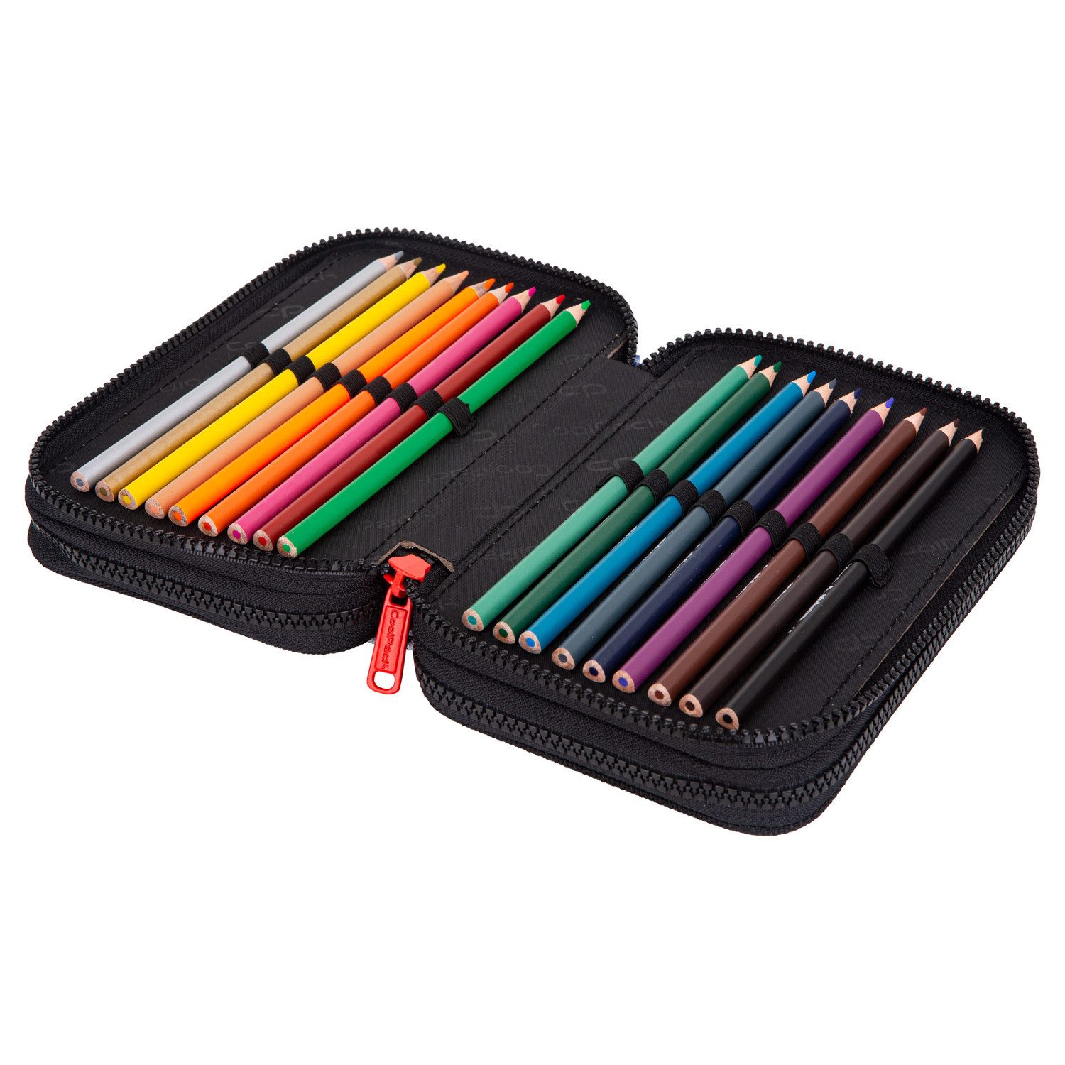 CoolPack Federmäppchen, Dreifach-Schulmäppchen mit Zubehör