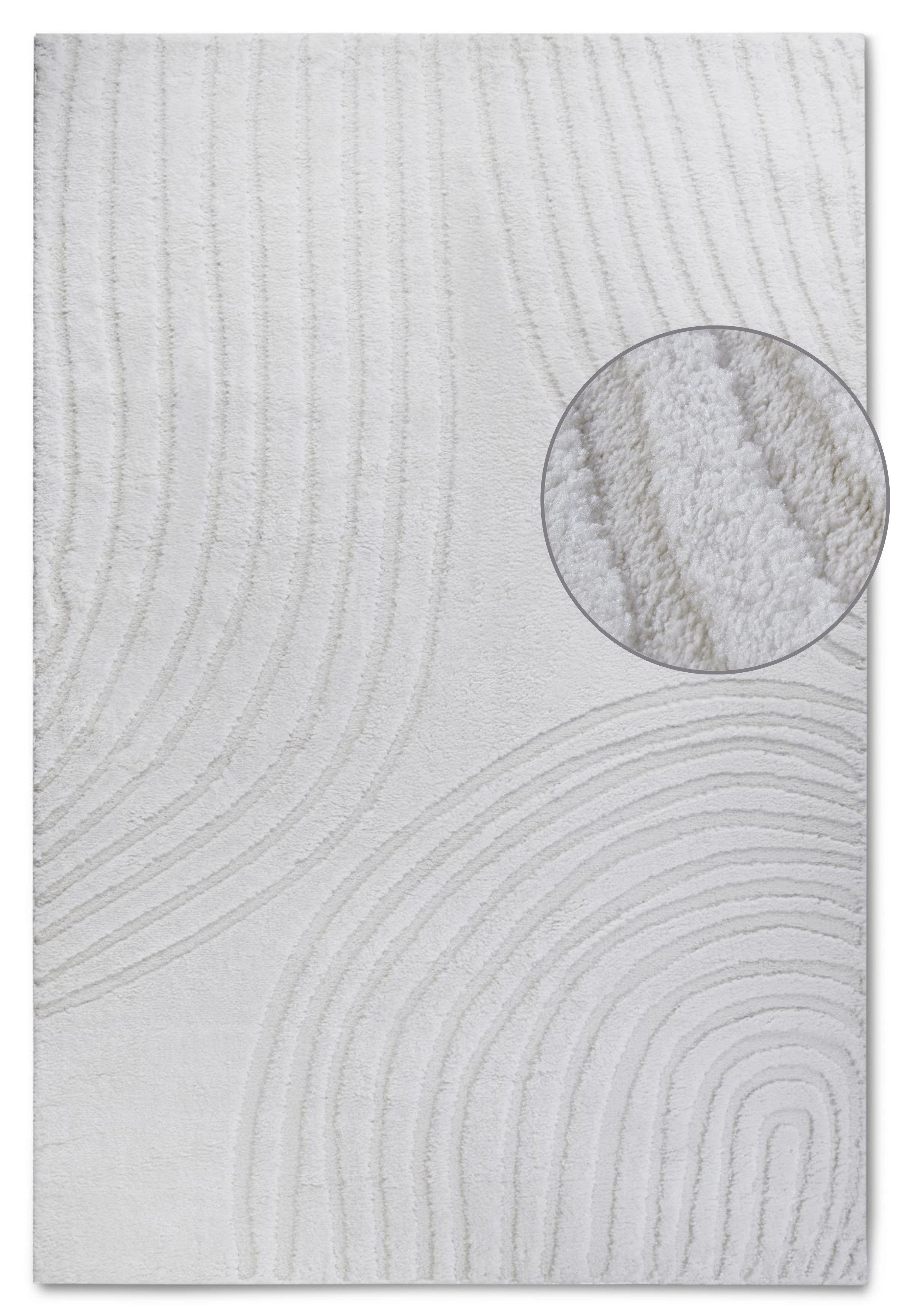 ELLE DECORATION Designteppich Pigment, rechteckig, Höhe: 18 mm, Hochflor, Shaggy, Läufer, weich, Langflor, modern, Hoch Tief Effekt