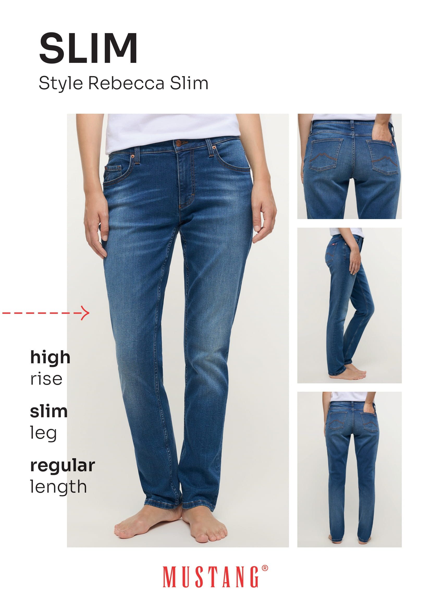 MUSTANG Slim-fit-Jeans Rebecca