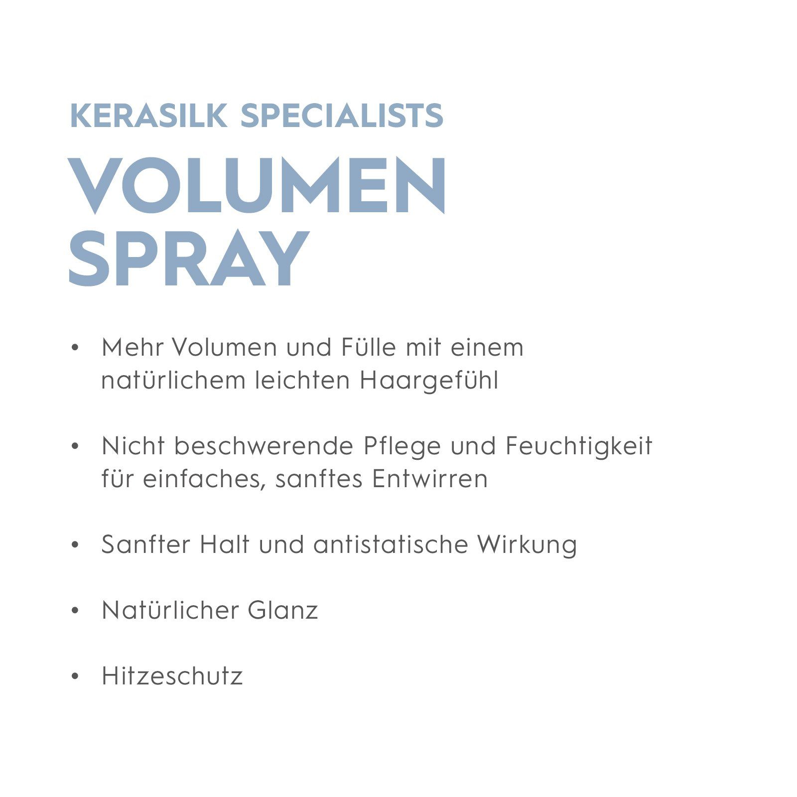 Spray, Haarspray vegan Volumen Kerasilk 1-tlg.,