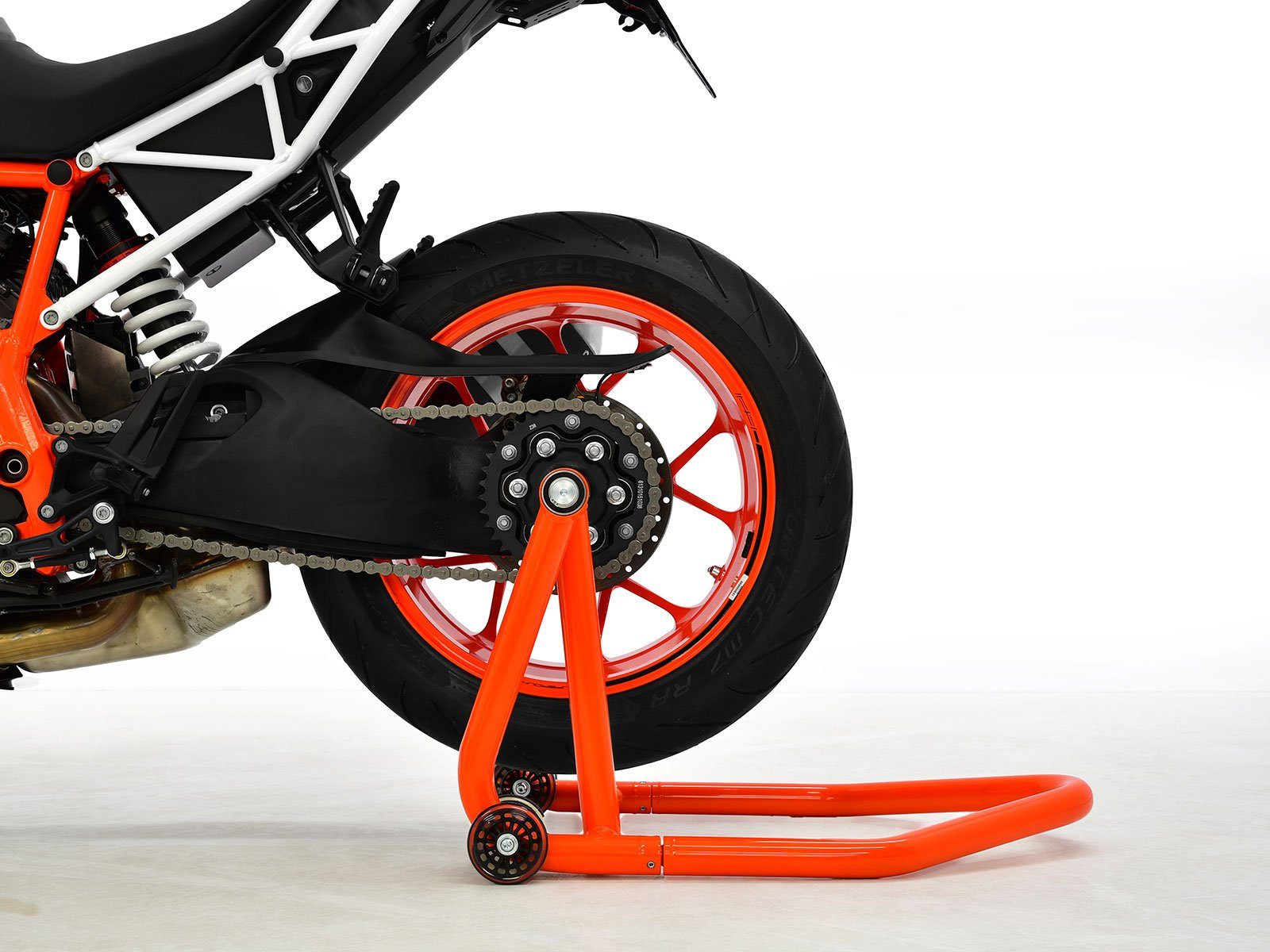 ZIEGER Multitool Einarm Montageständer Hinterrad orange inkl. Adapter für für Honda 28