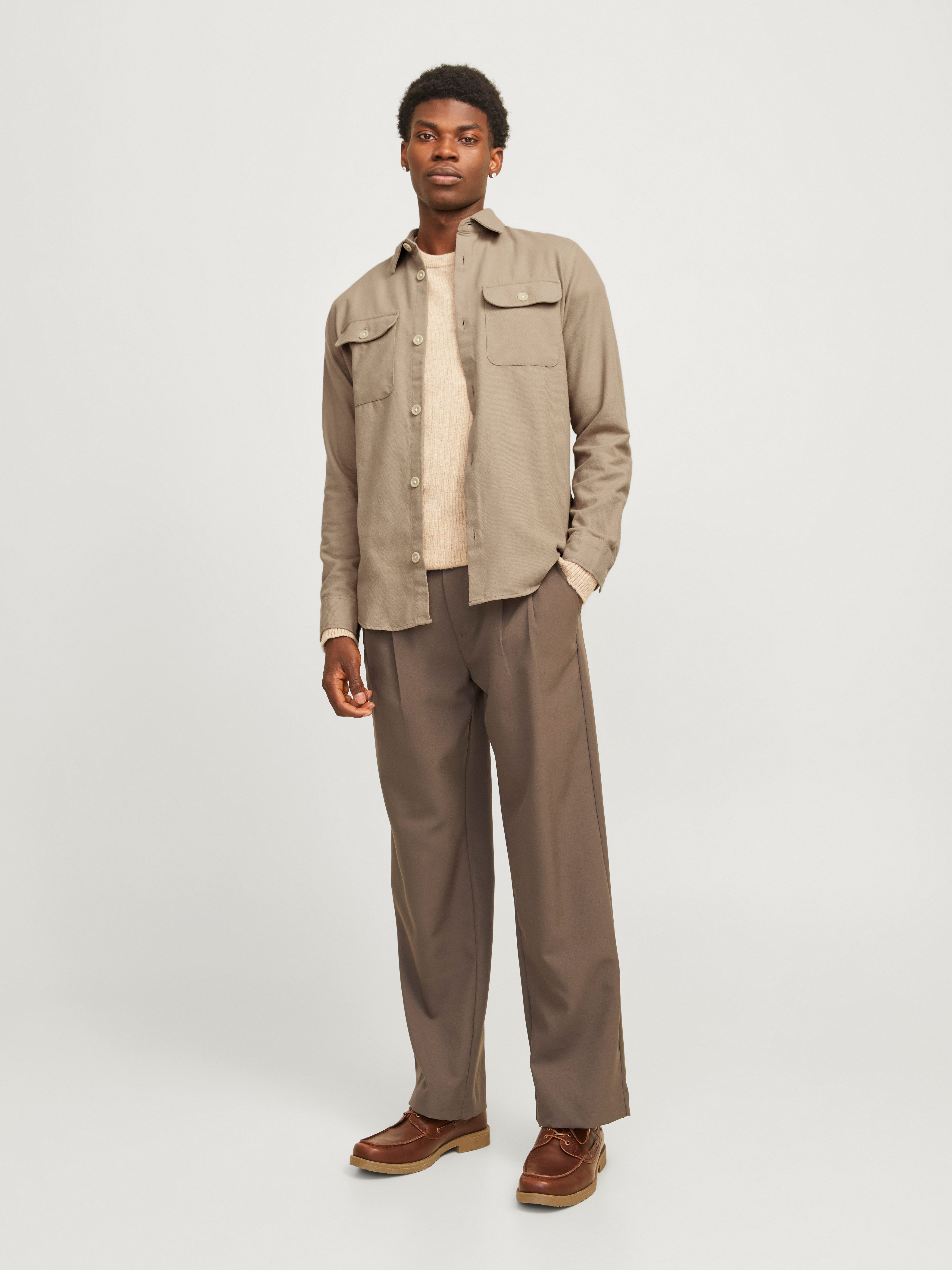 Jack & Jones Langarmhemd JJEDARREN OVERSHIRT LS NOOS