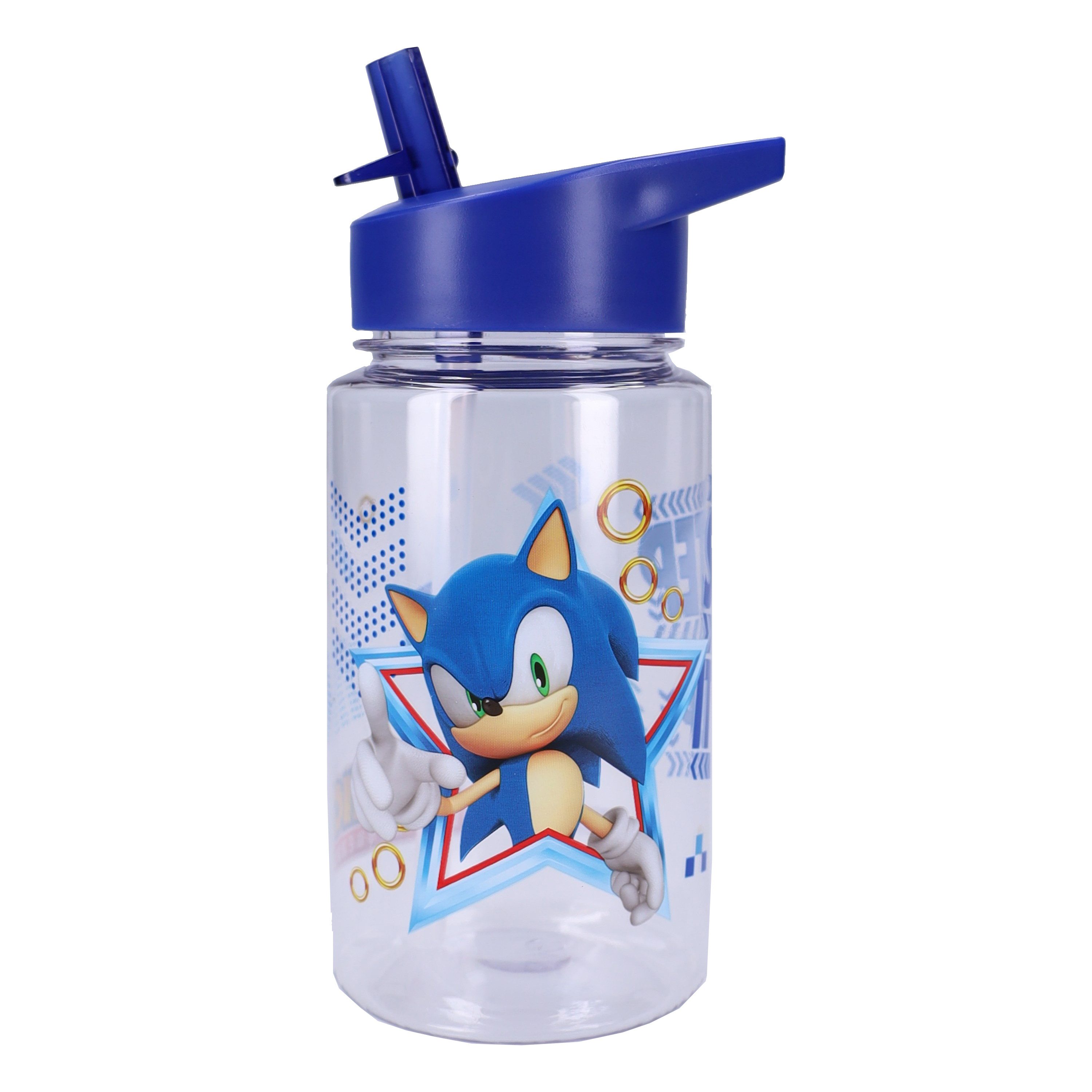 Sonic The Hedgehog Trinkflasche Trinkflasche Drink Up 450 ml für Schule und Freizeit
