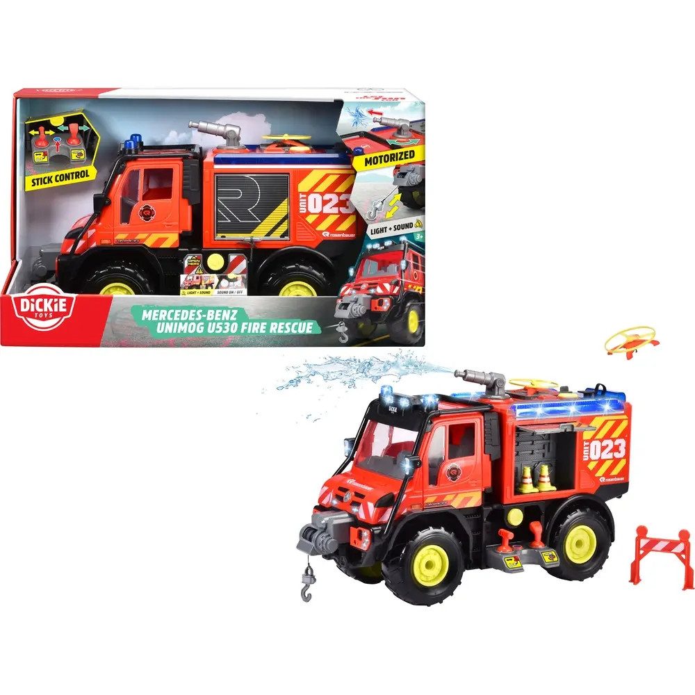 Dickie Toys Spielzeug-Traktor Unimog U530 Fire Rescue